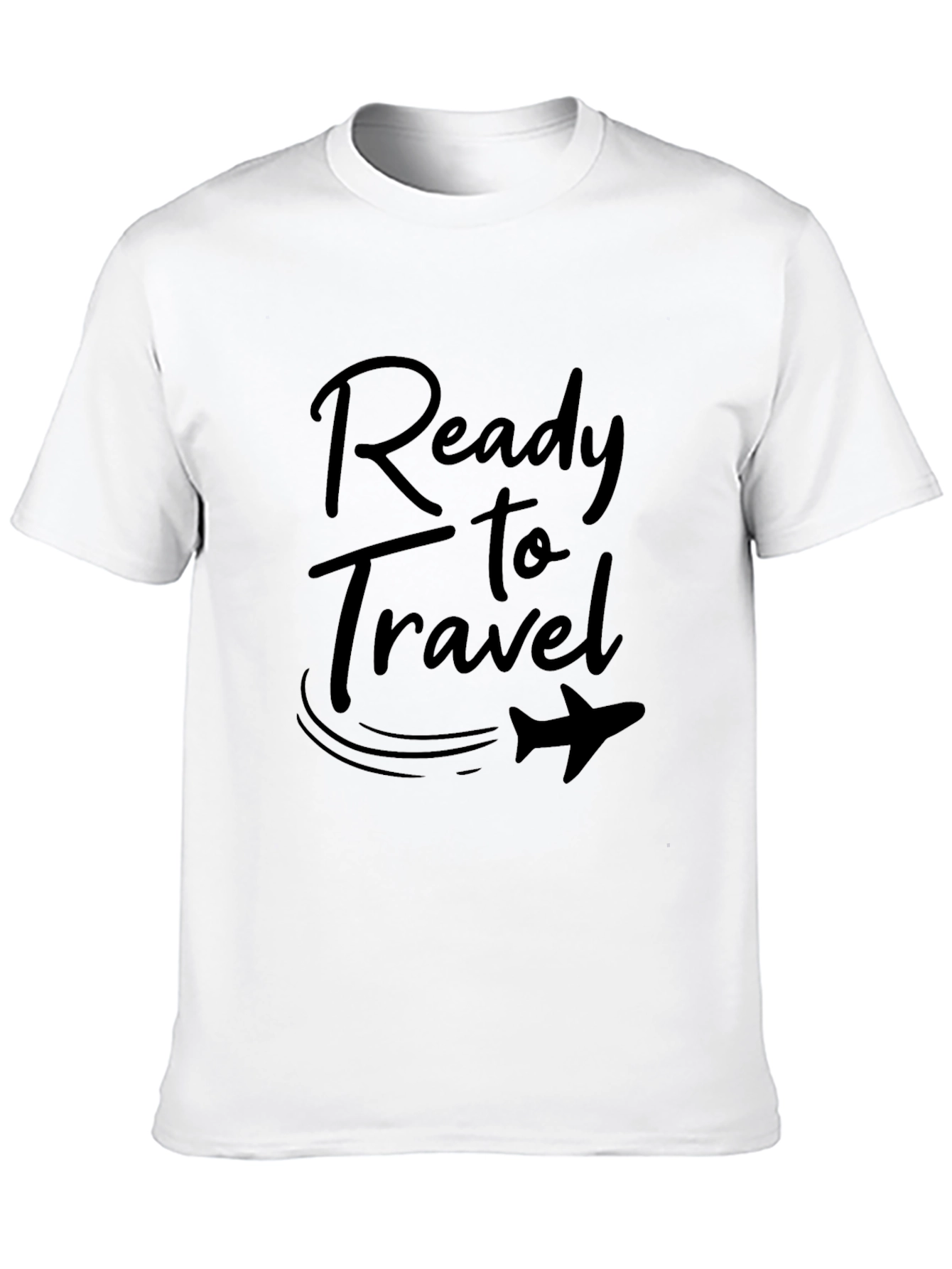 Ready to Travel Black Graphic Tee