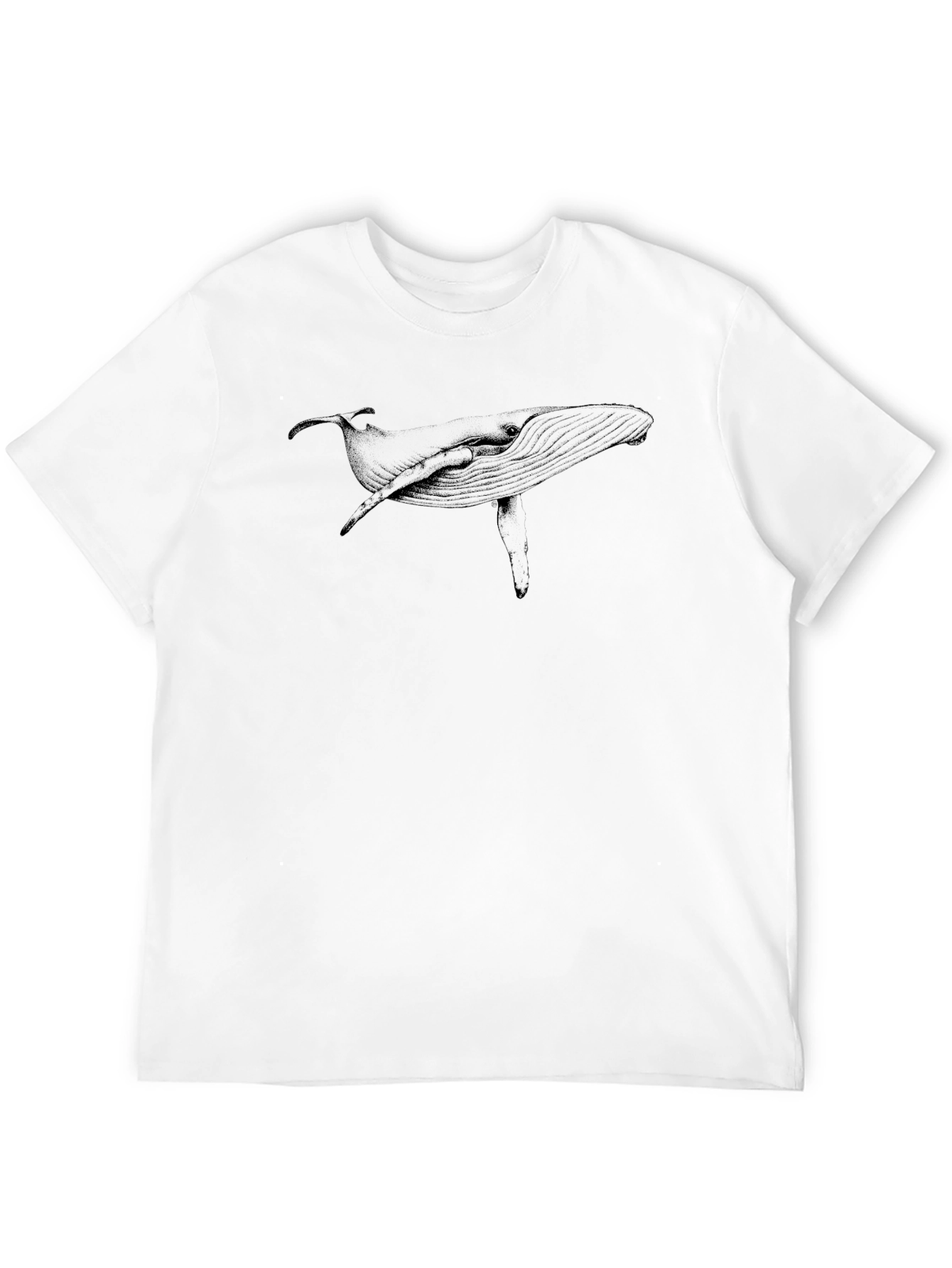 Whale Graphic Tee - Modern Black Shirt
