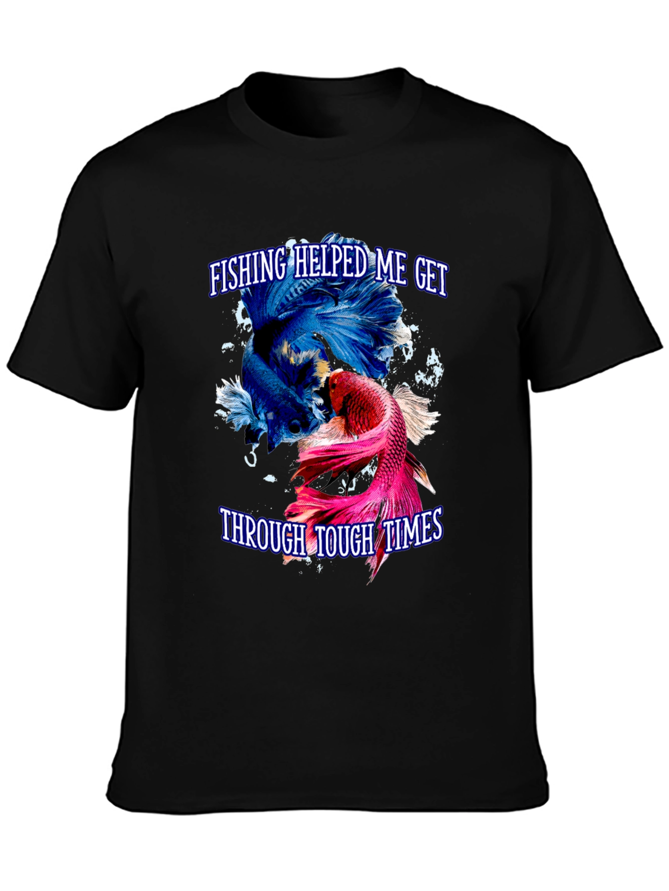 Fishing Helps Me T-Shirt