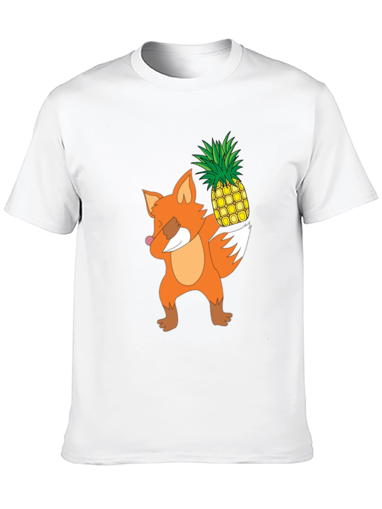 Fox Pineapple Dabbing Graphic Tee