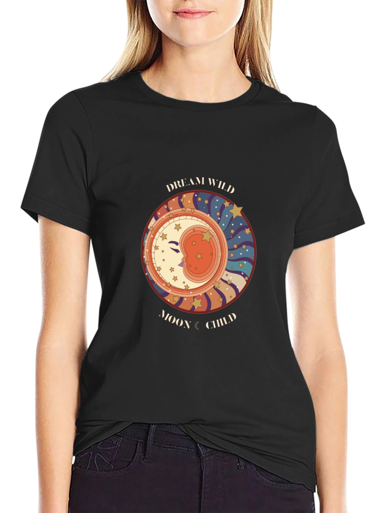 Dream Wild Moon Child Graphic Tee