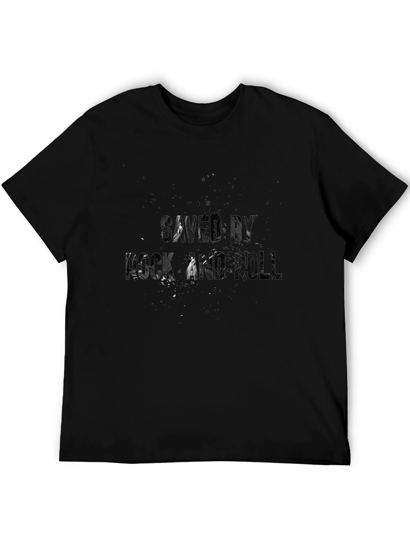 Saved By Rock and Roll Black T-Shirt