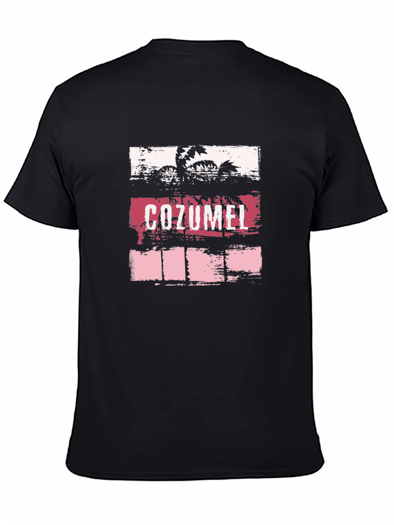 Cozumel Palm Tree Graphic Tee - Black