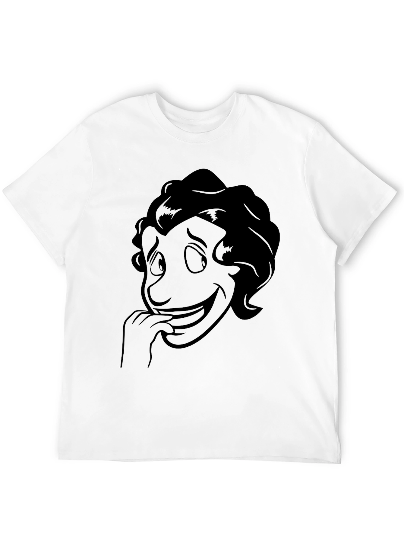 Cartoon Character Graphic Black T-Shirt