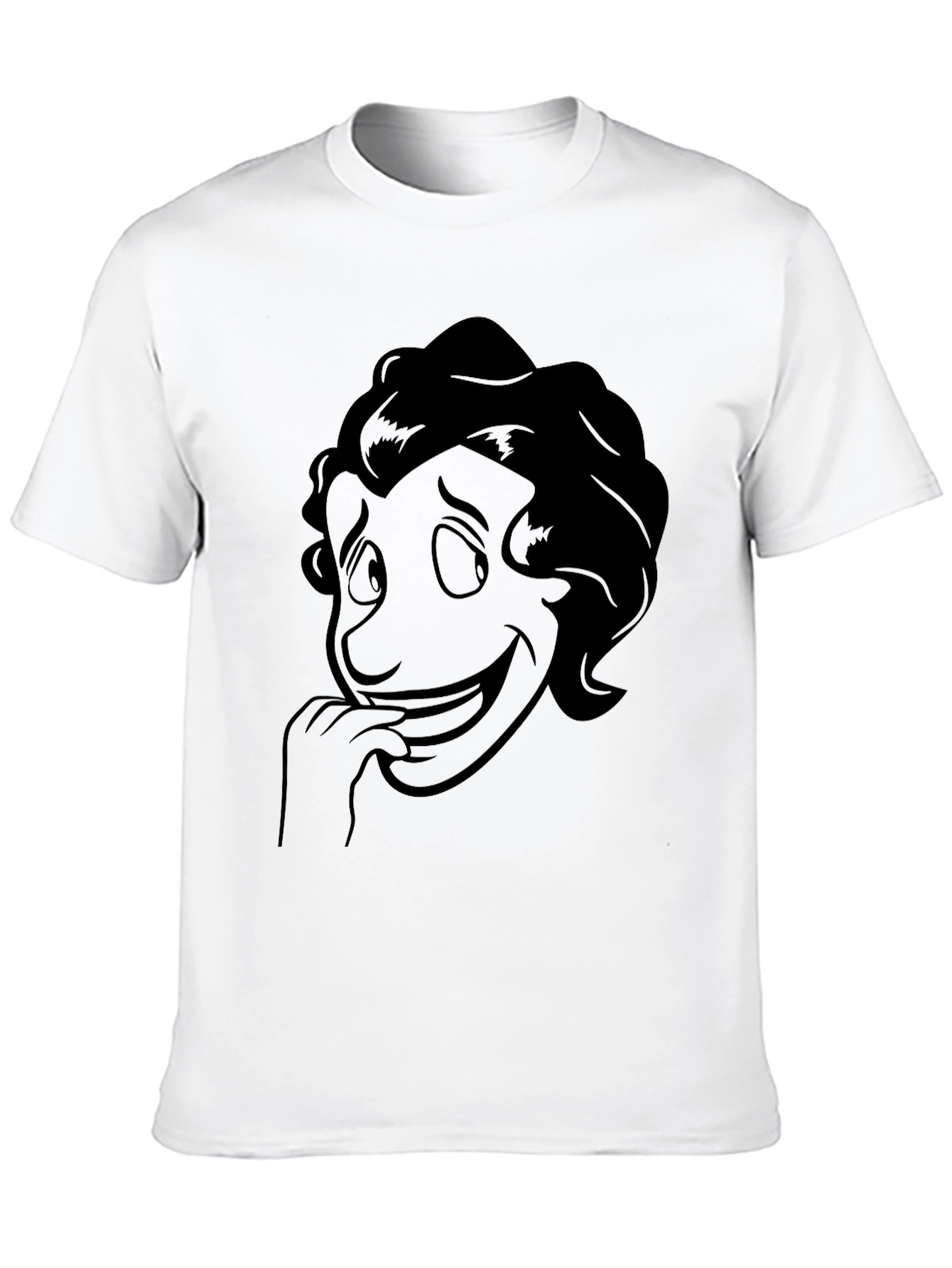 Cartoon Character Graphic Black T-Shirt