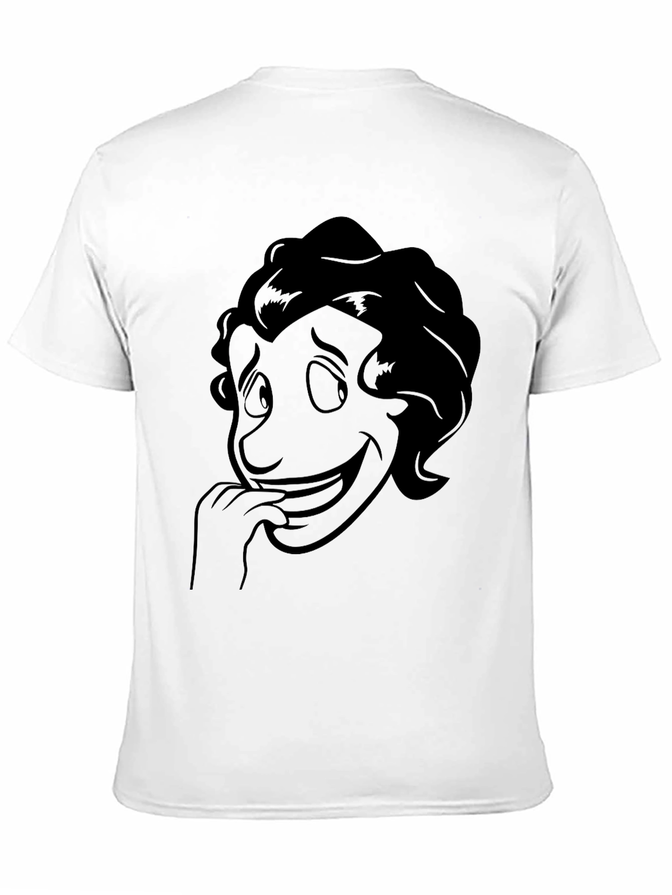 Cartoon Character Graphic Black T-Shirt