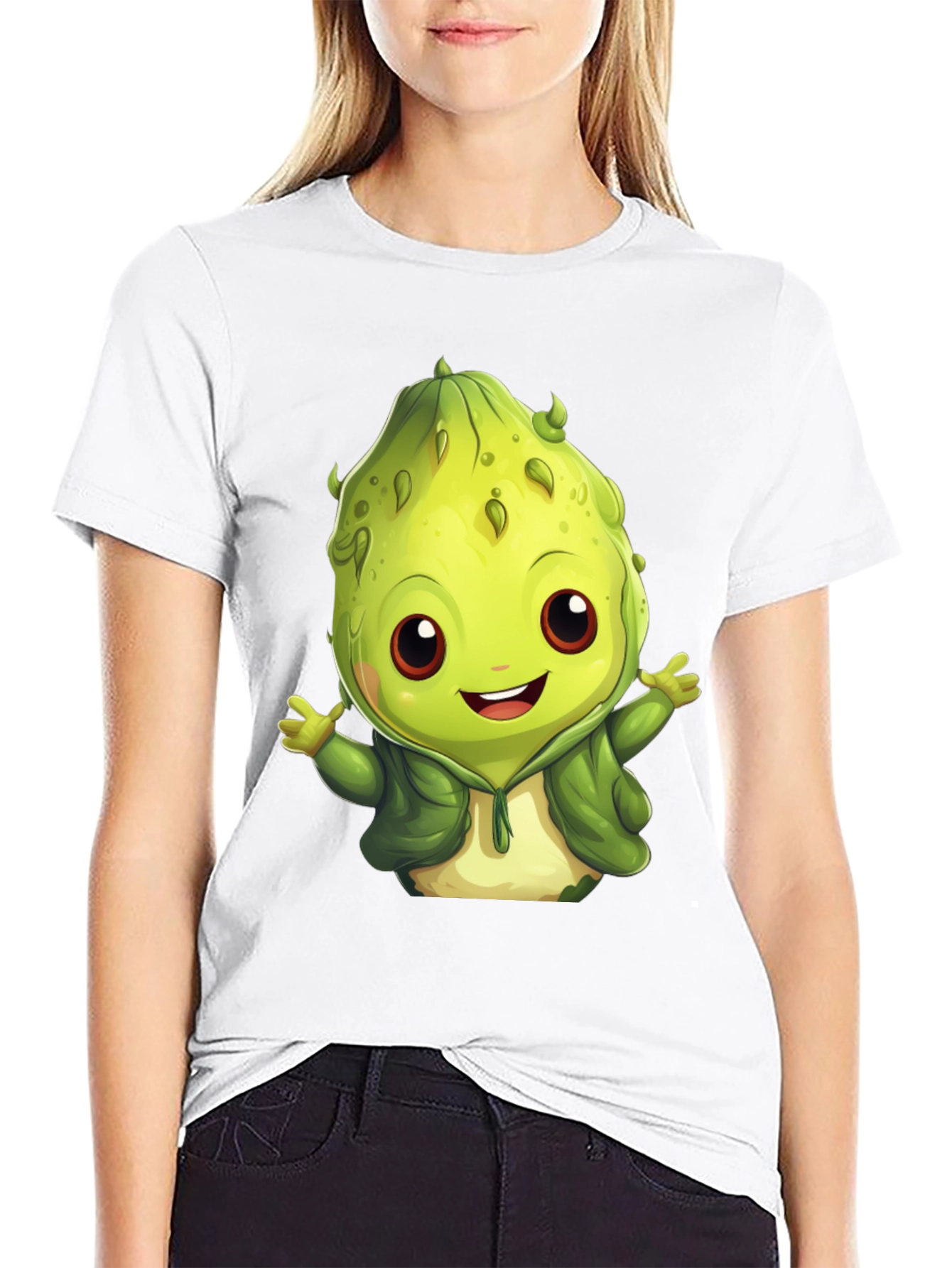 Cute Brussel Sprout Cartoon T-Shirt