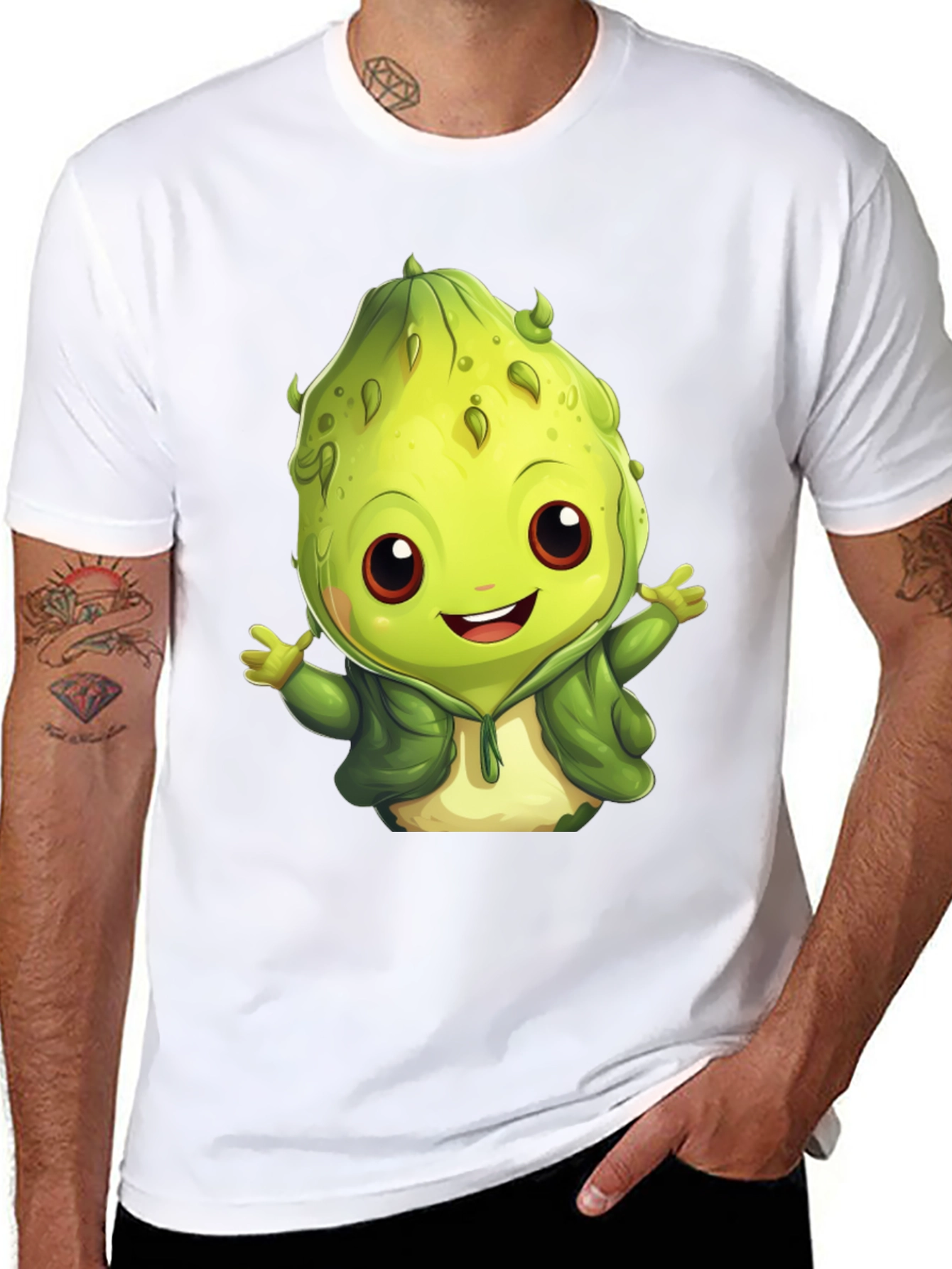 Cute Brussel Sprout Cartoon T-Shirt