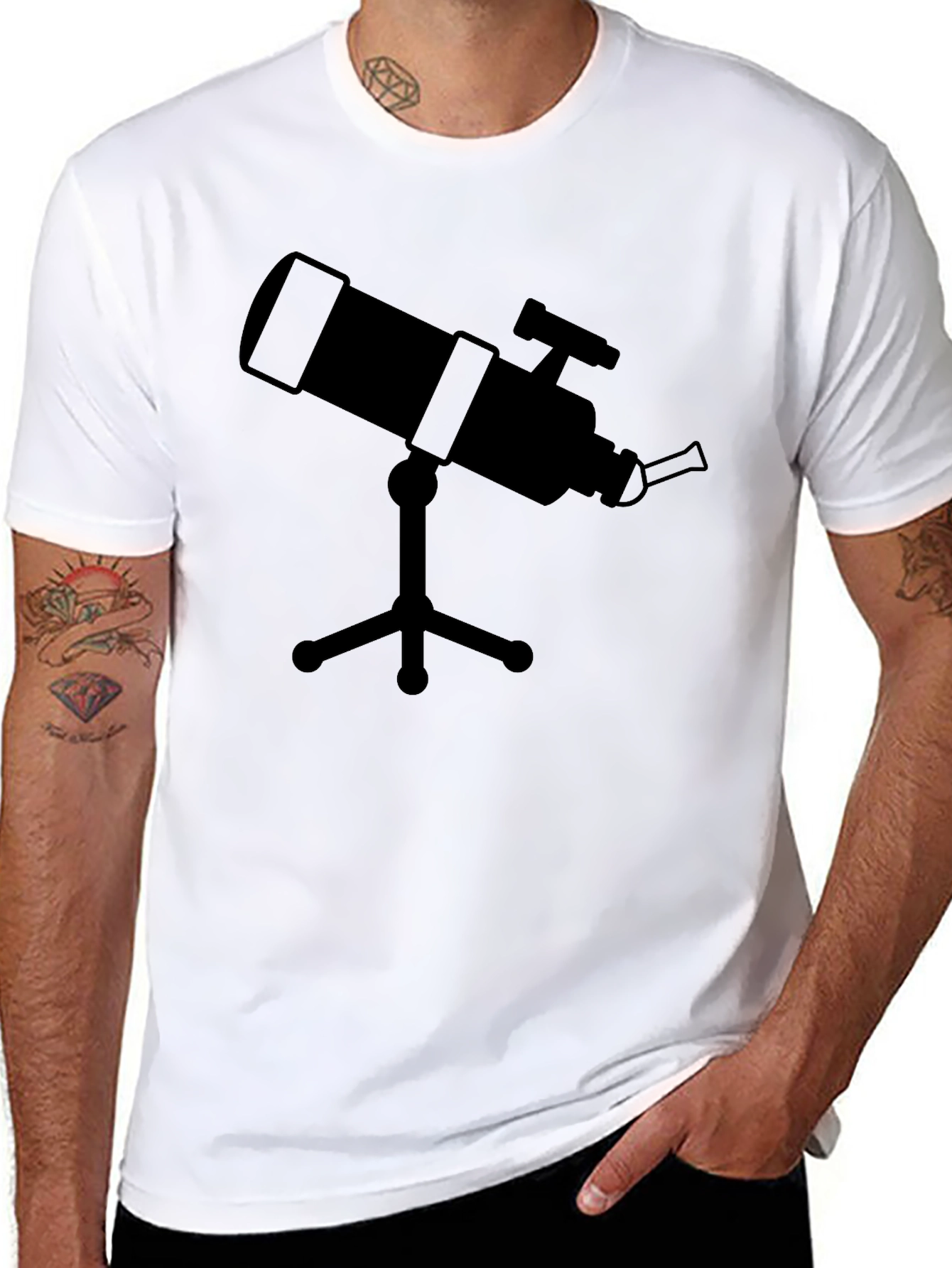 Telescope Graphic Tee - Black