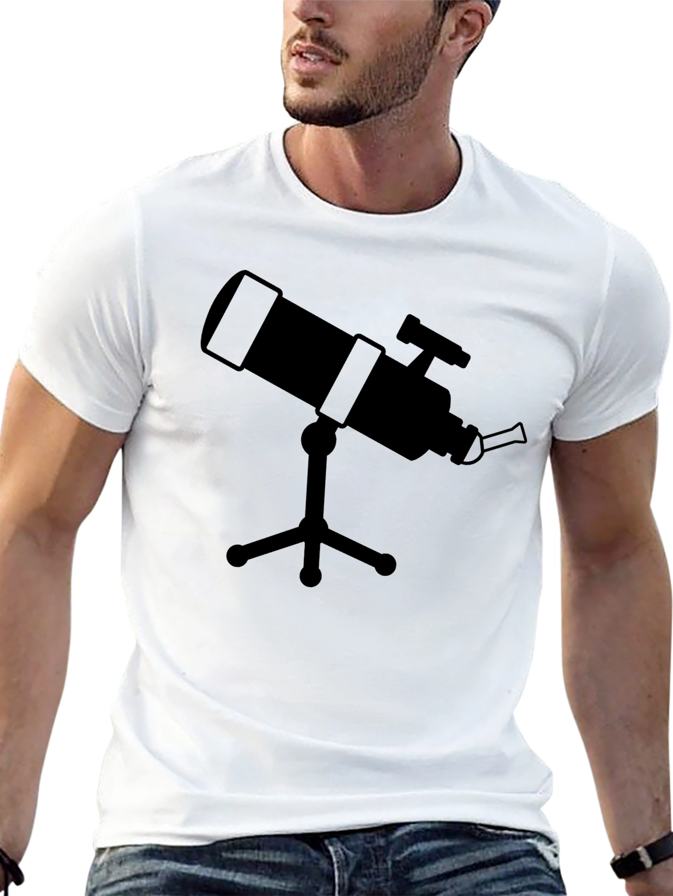 Telescope Graphic Tee - Black