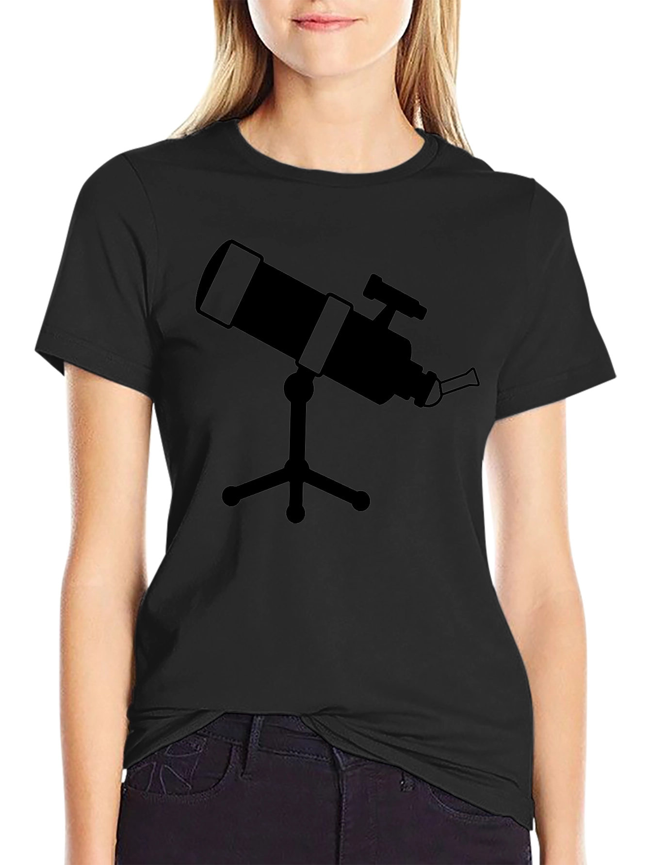Telescope Graphic Tee - Black