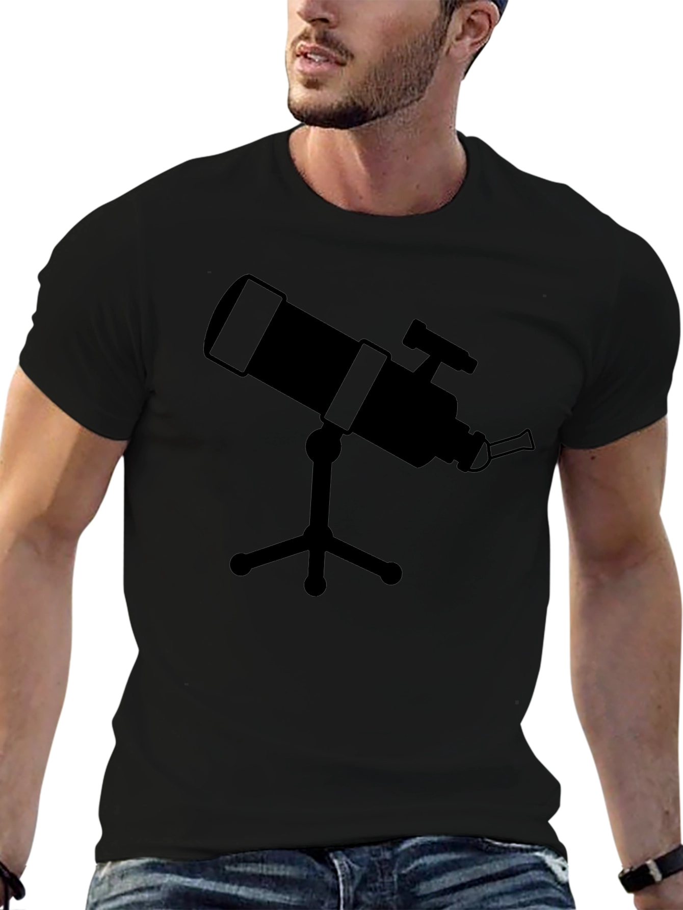 Telescope Graphic Tee - Black