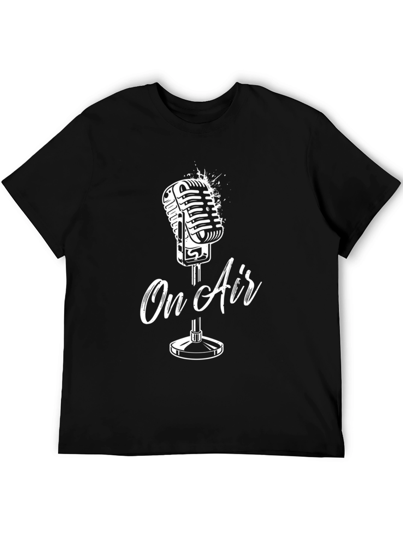 On Air Microphone Graphic Tee - Black