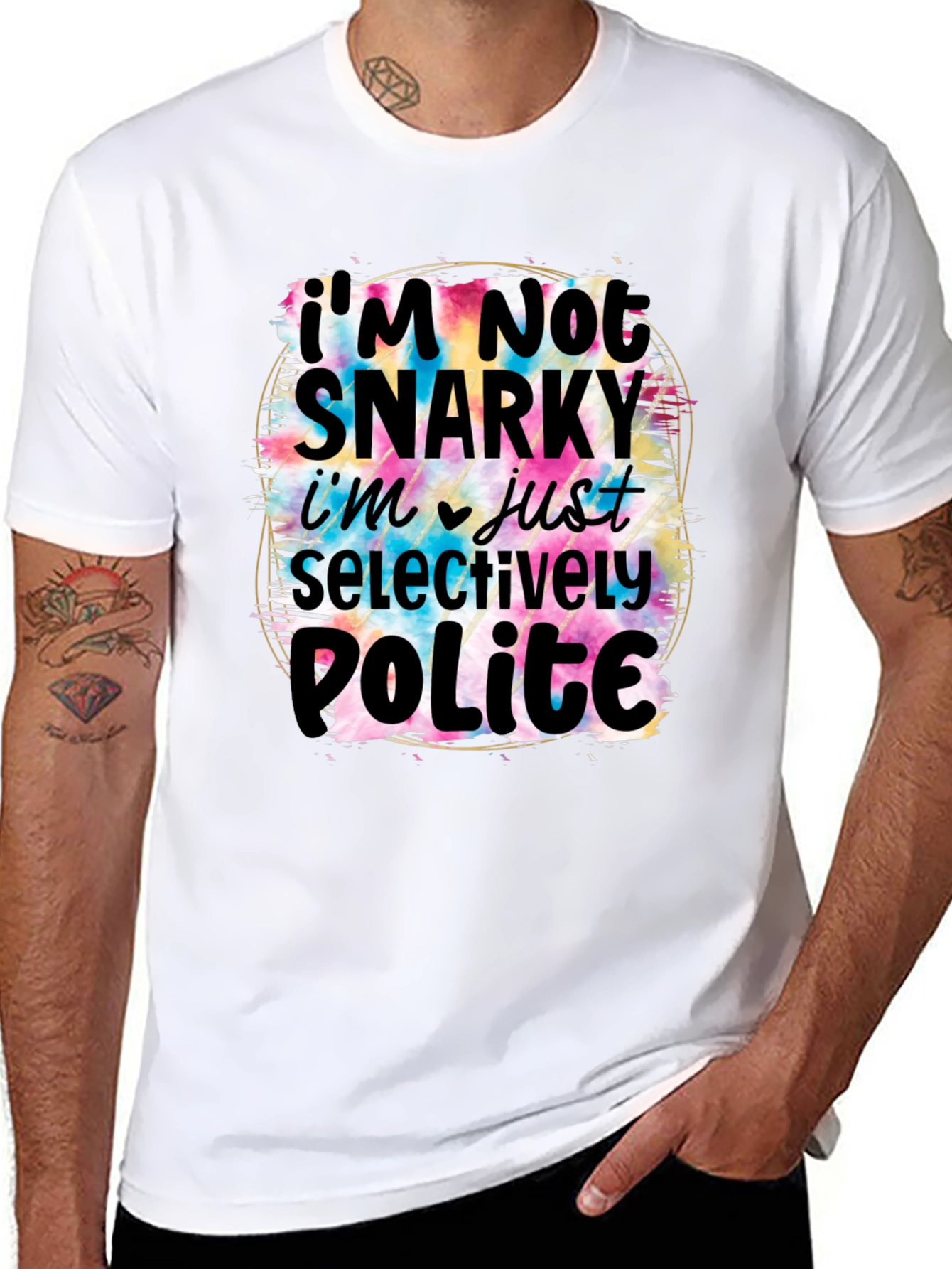 Snarky Humor Graphic T-Shirt for Men
