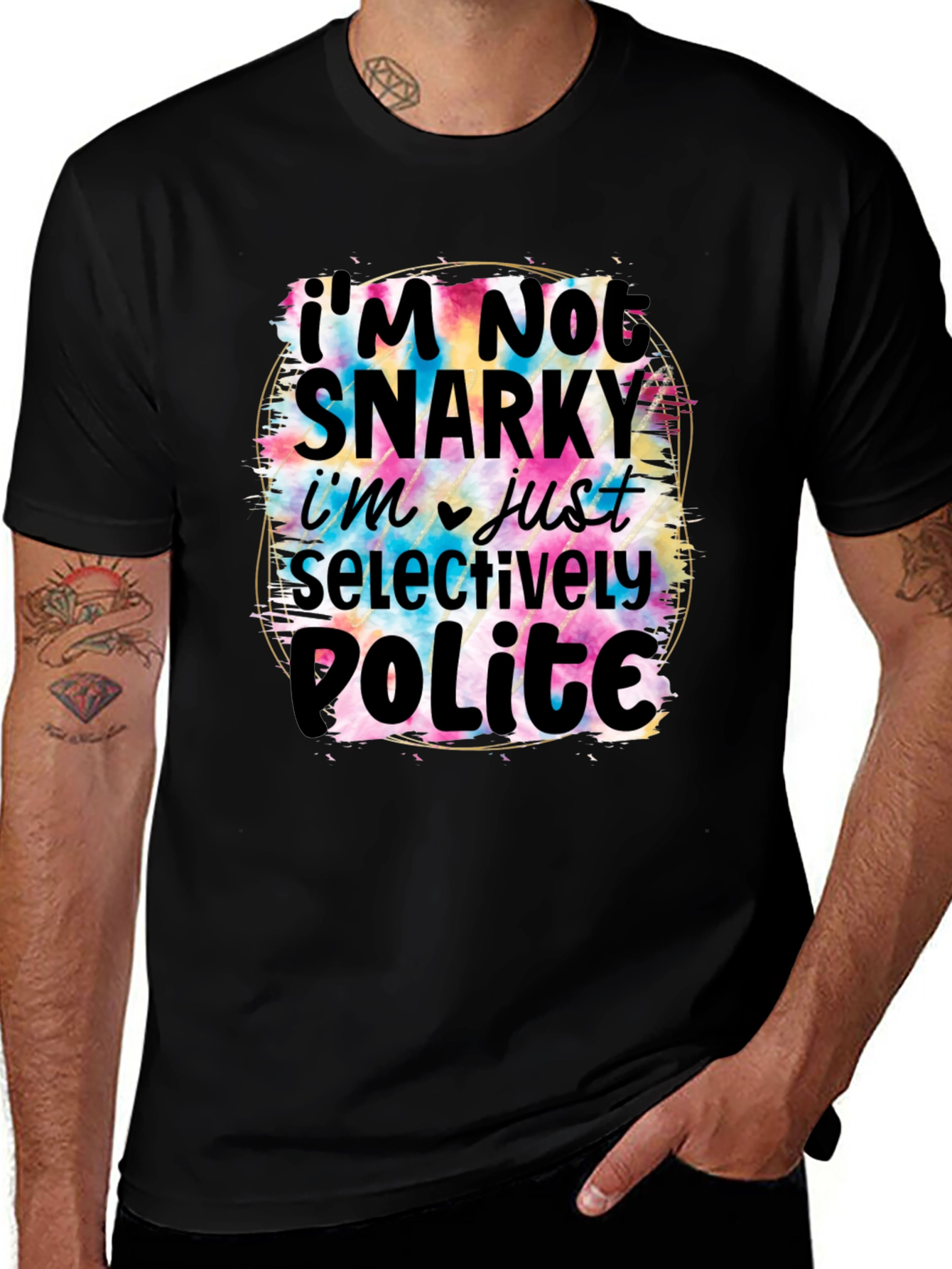 Snarky Humor Graphic T-Shirt for Men