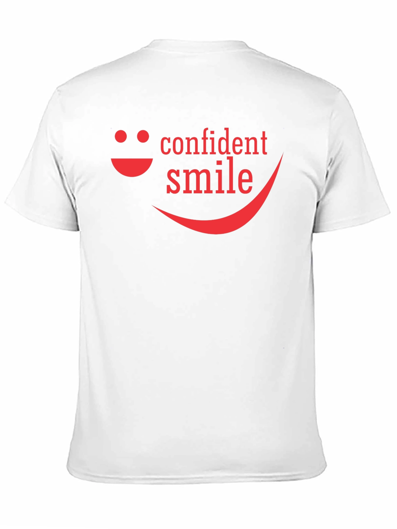 Confident Smile Graphic Tee - Black Cotton Blend