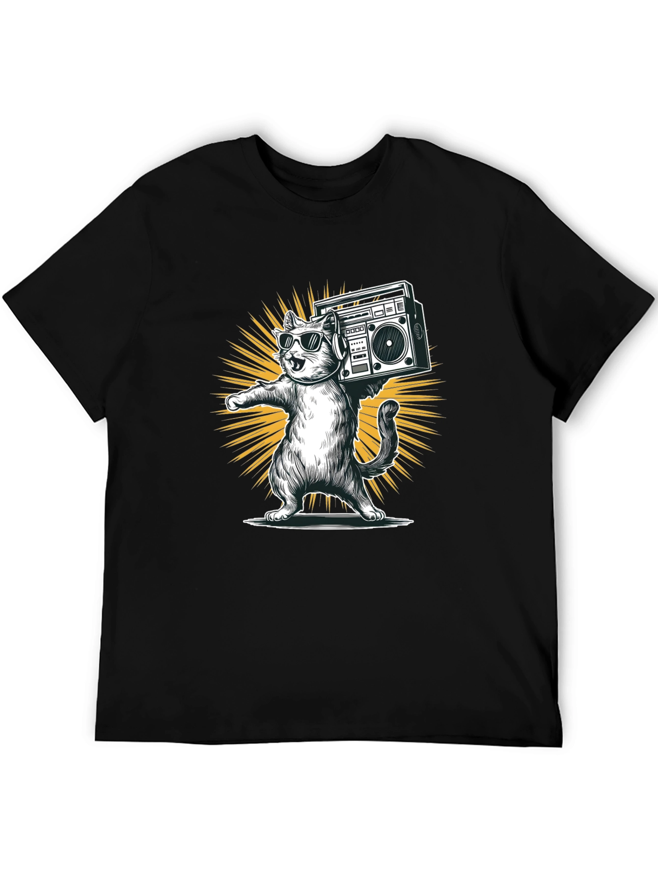 Cool Cat Boombox Graphic Tee