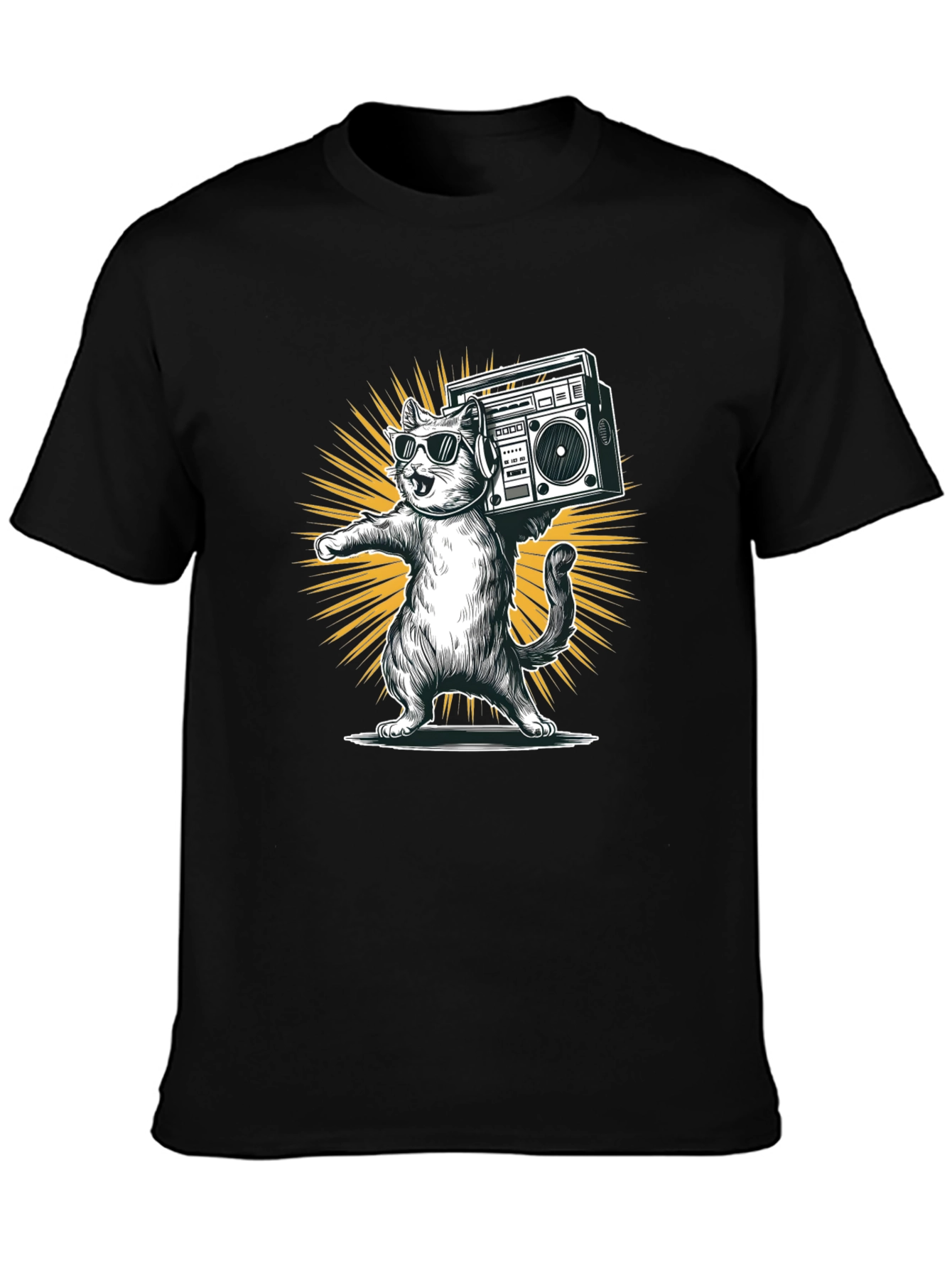 Cool Cat Boombox Graphic Tee