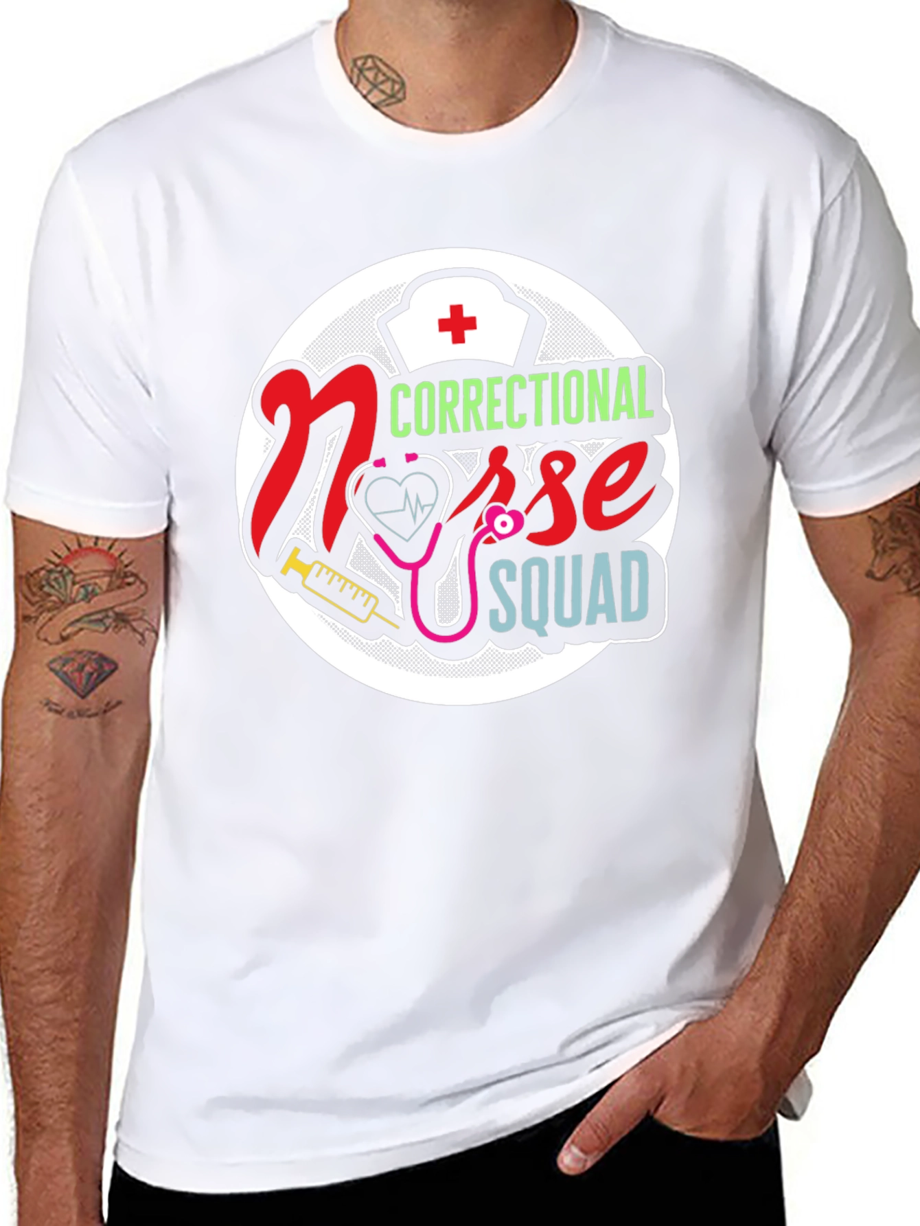 Correctional Nurse Squad Graphic T-Shirt