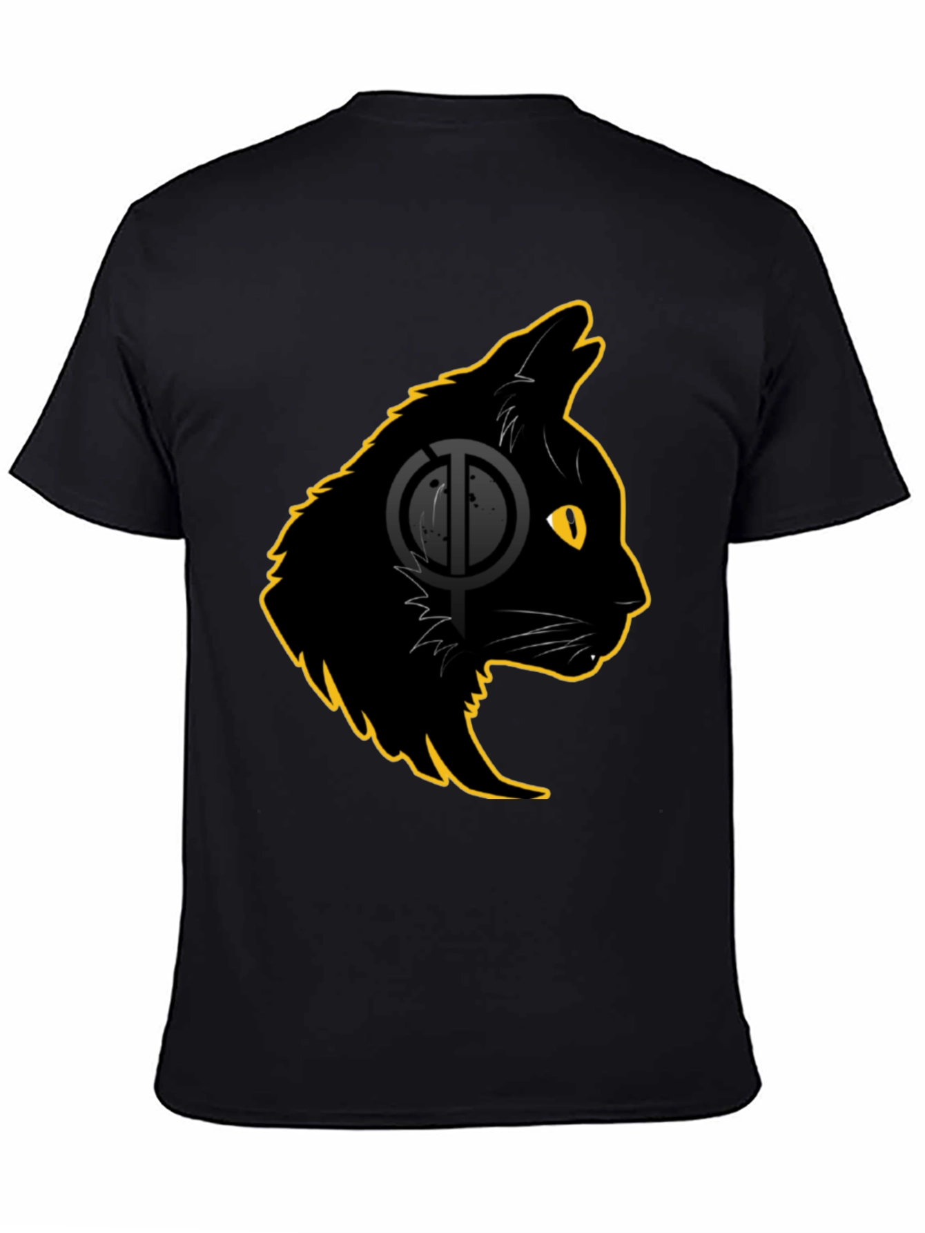 Black Cat Graphic T-Shirt - Stylish Cat Lover Tee