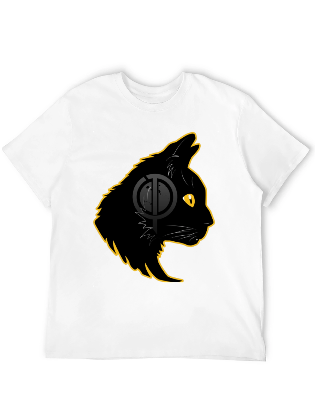 Black Cat Graphic T-Shirt - Stylish Cat Lover Tee