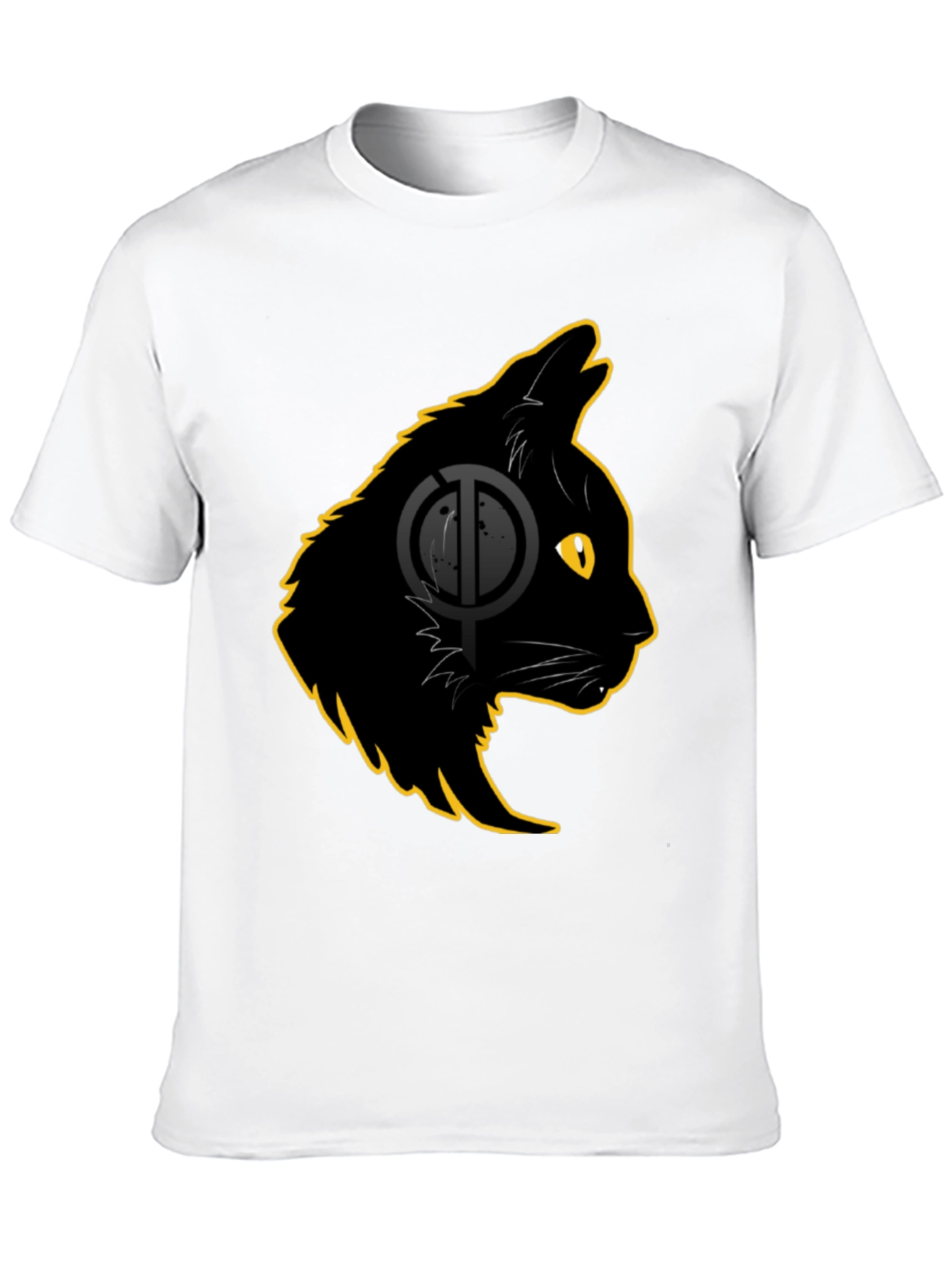 Black Cat Graphic T-Shirt - Stylish Cat Lover Tee