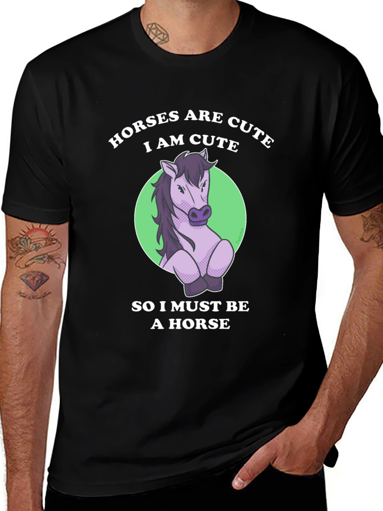 Cute Horse T-Shirt - Funny Animal Lover Tee