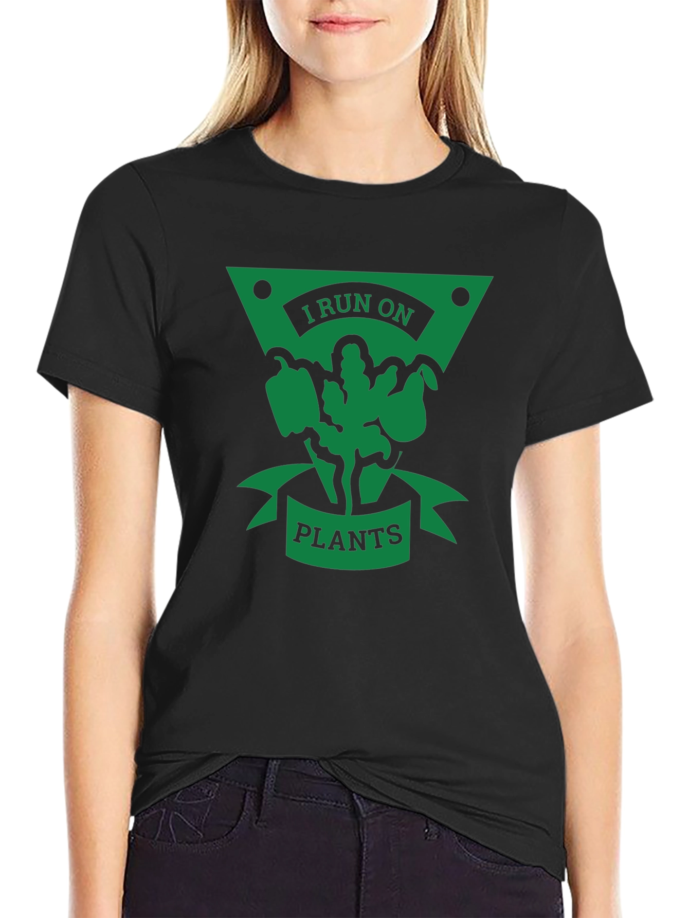 I Run on Plants T-Shirt - Vegan Lifestyle Tee