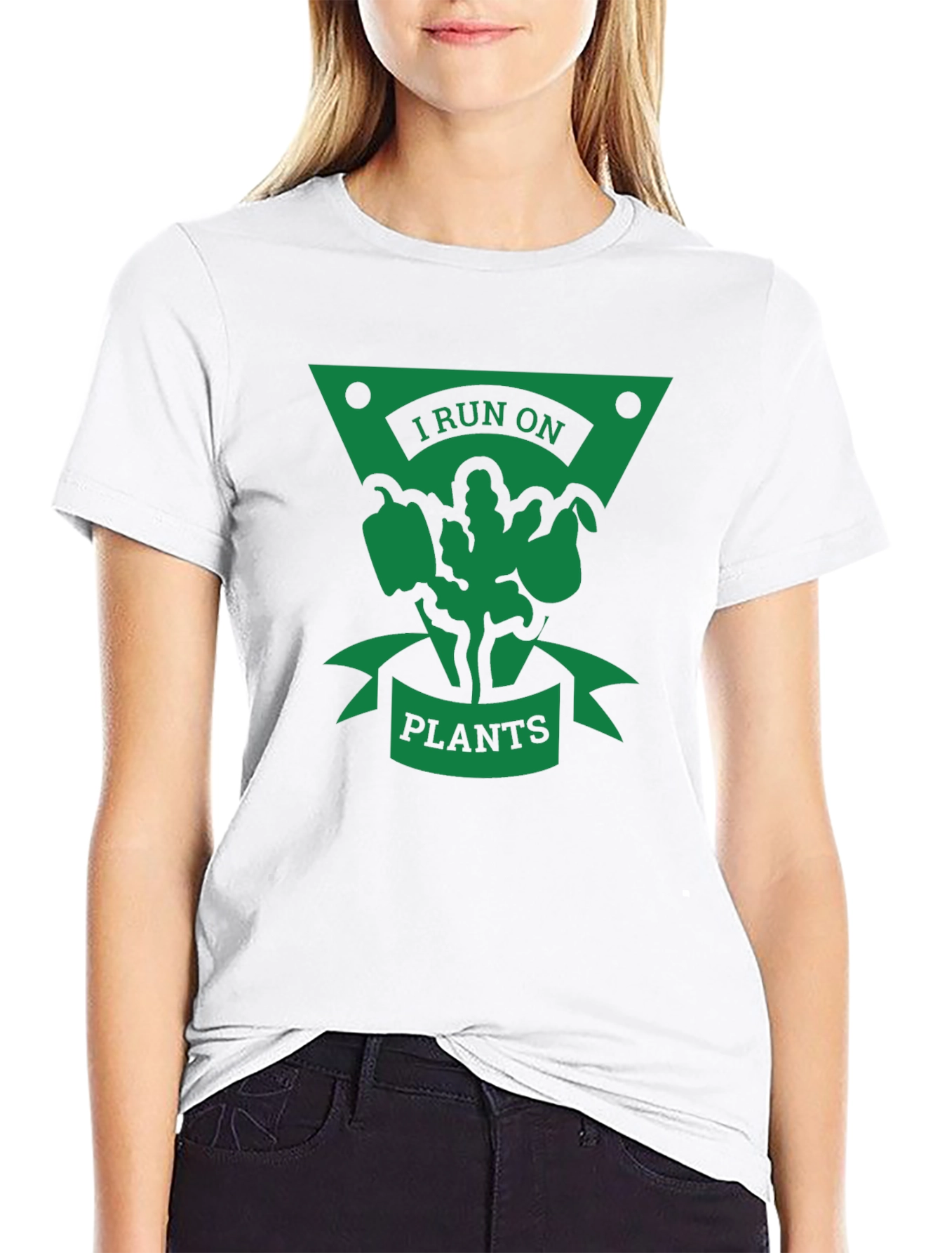 I Run on Plants T-Shirt - Vegan Lifestyle Tee