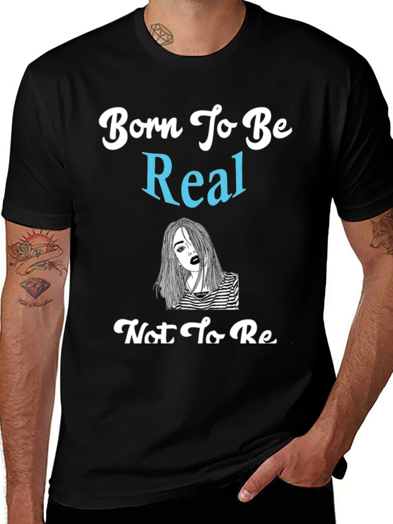 Born To Be Real Graphic Tee - Unisex