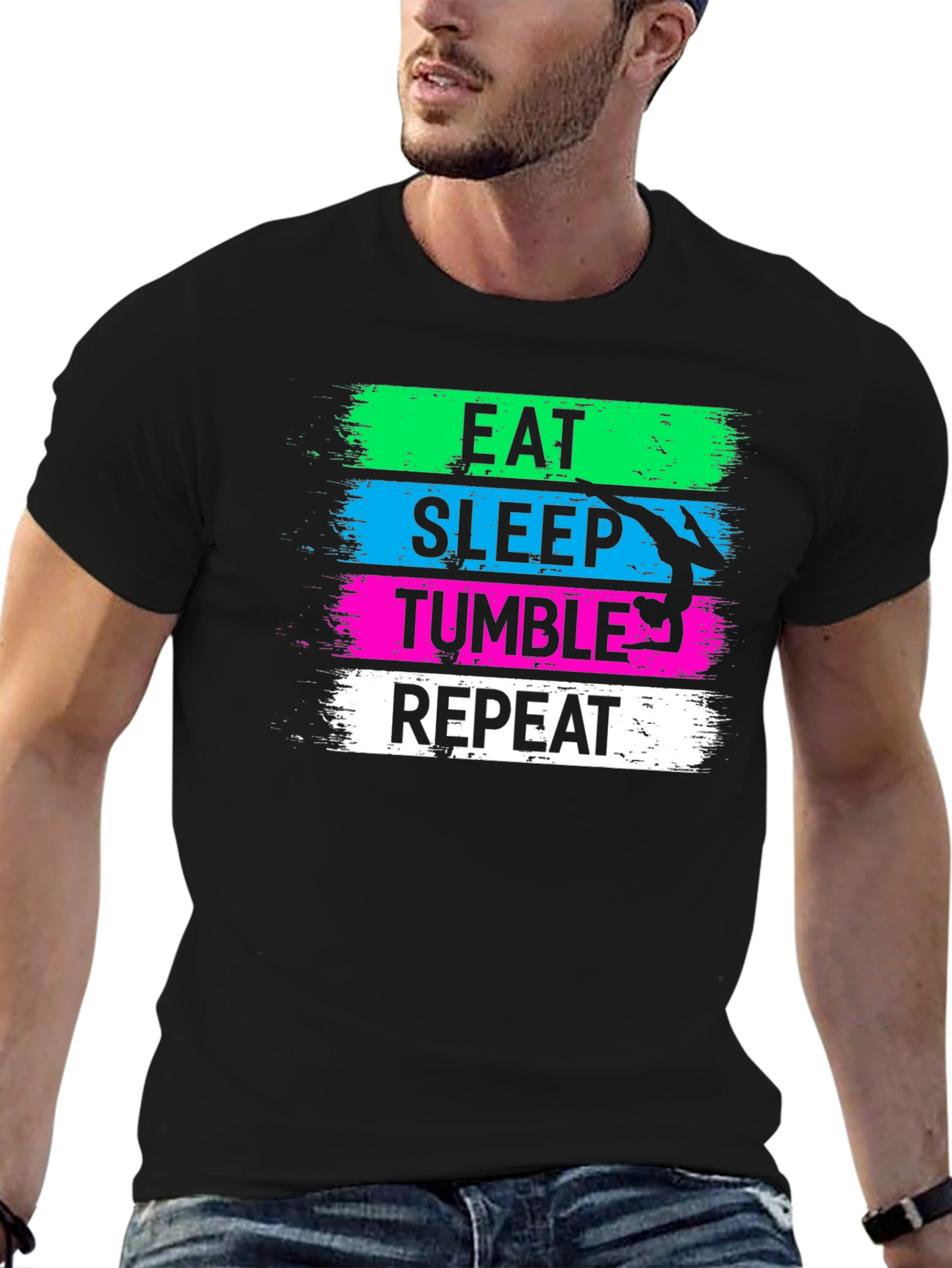 Eat Sleep Tumble Repeat Gymnastics T-Shirt