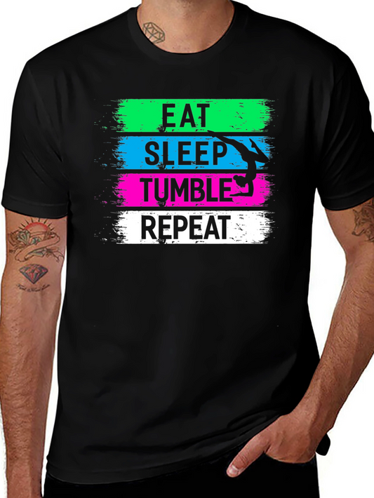 Eat Sleep Tumble Repeat Gymnastics T-Shirt