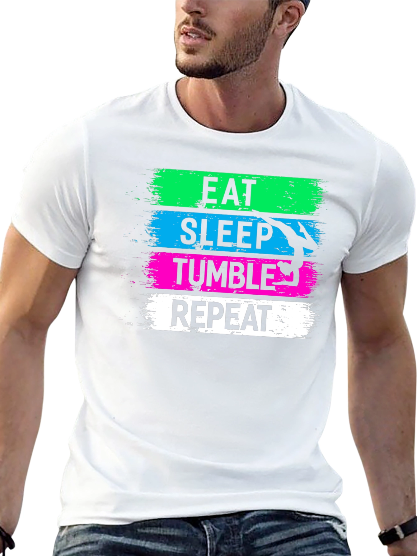 Eat Sleep Tumble Repeat Gymnastics T-Shirt