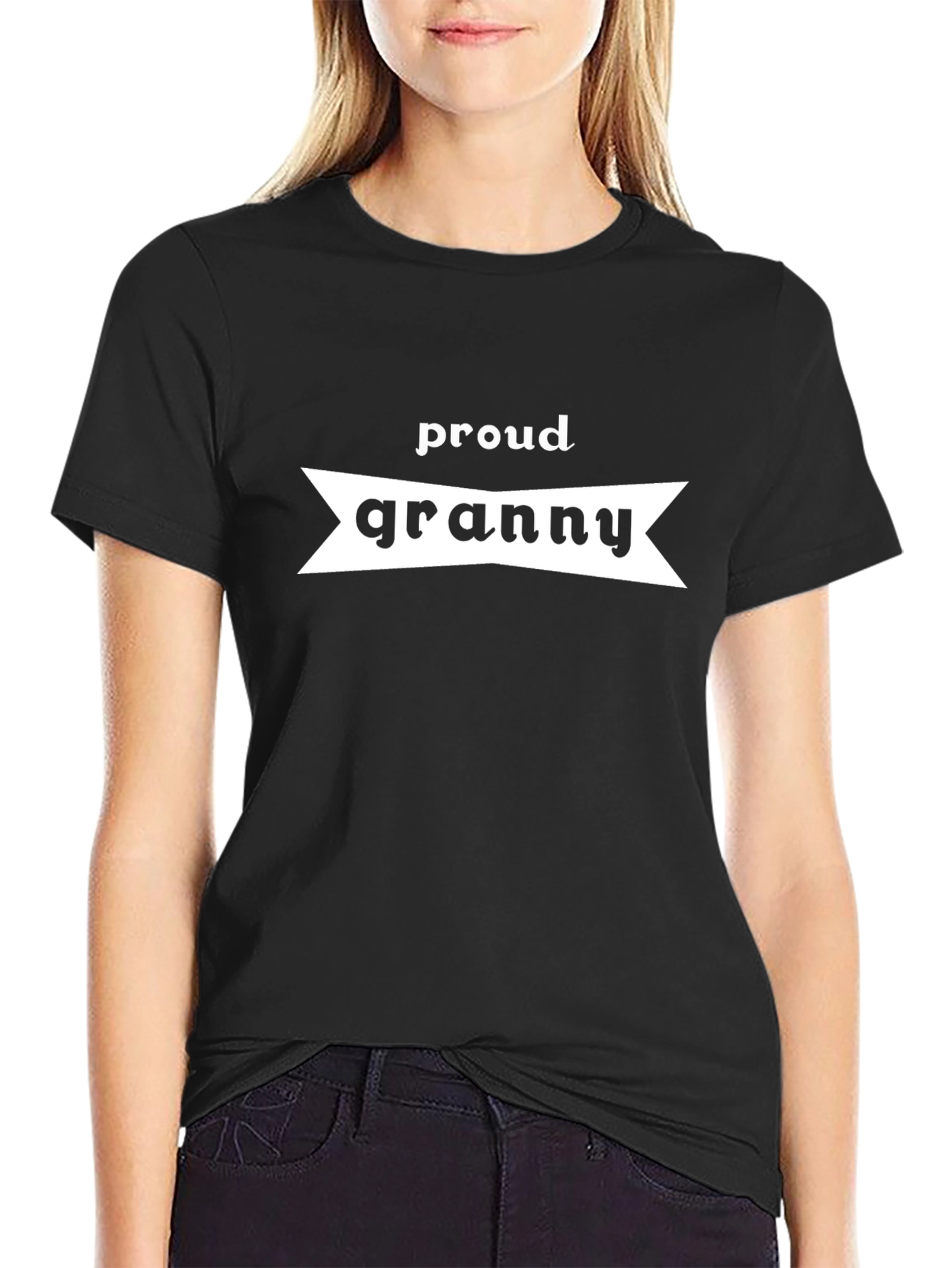Proud Granny T-Shirt - Black Cotton Tee
