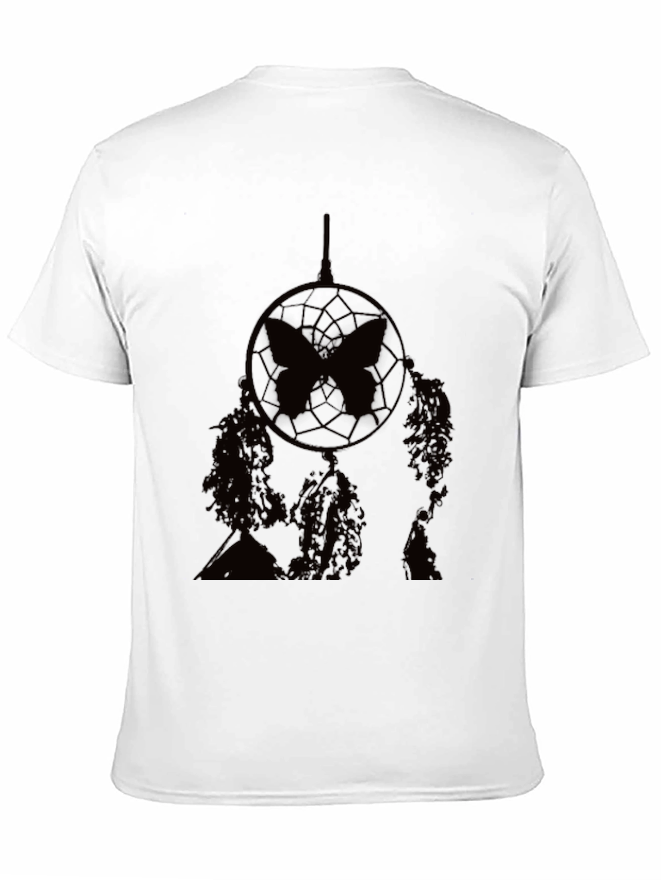 Dreamcatcher Butterfly Graphic T-Shirt - Black