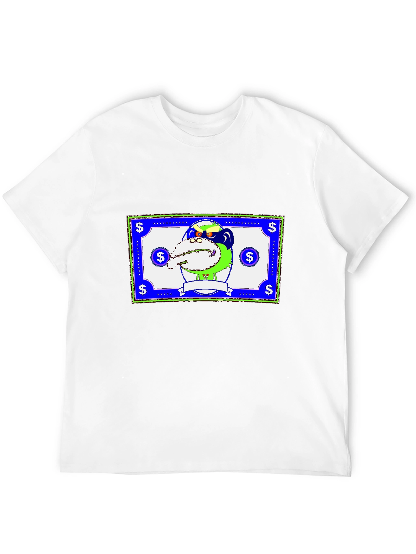 Novelty Cartoon Graphic Print T-Shirt