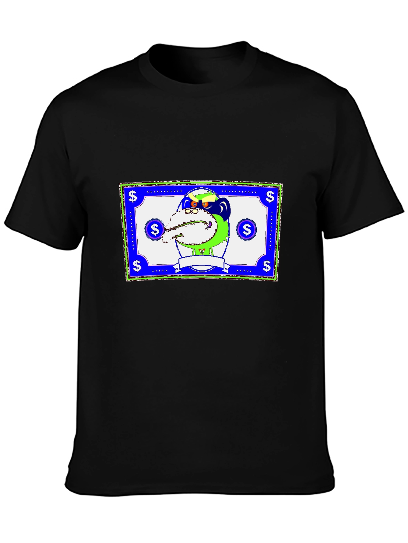 Novelty Cartoon Graphic Print T-Shirt