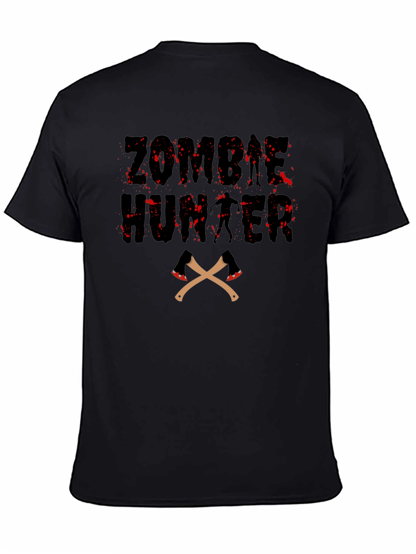 Zombie Hunter T-Shirt - Black Graphic Tee