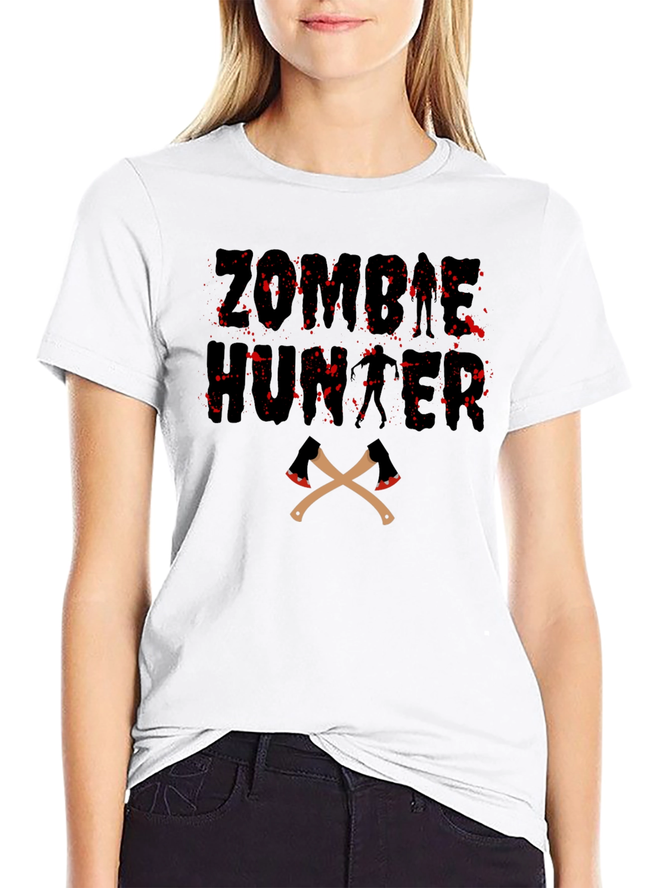 Zombie Hunter T-Shirt - Black Graphic Tee