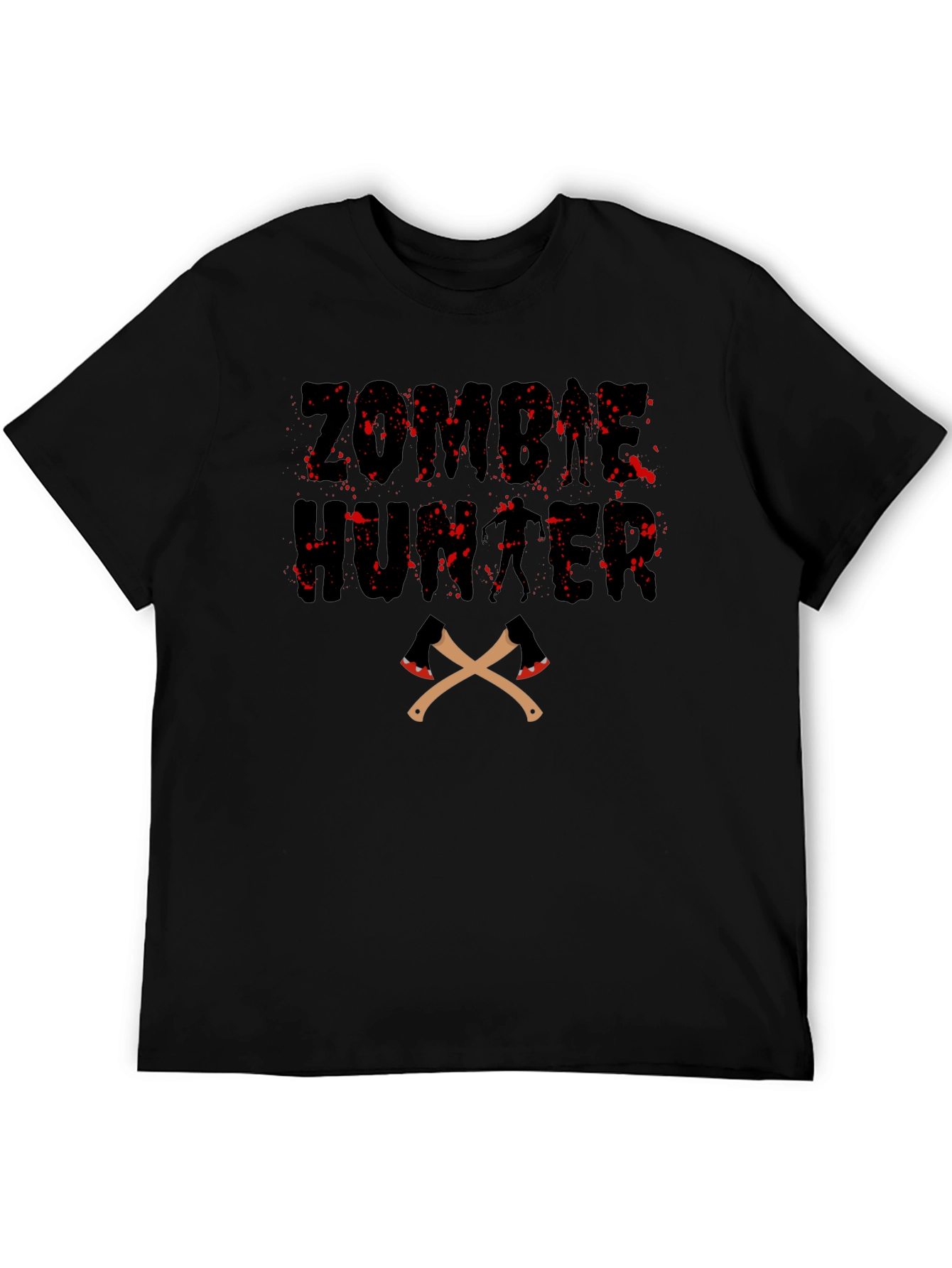 Zombie Hunter T-Shirt - Black Graphic Tee