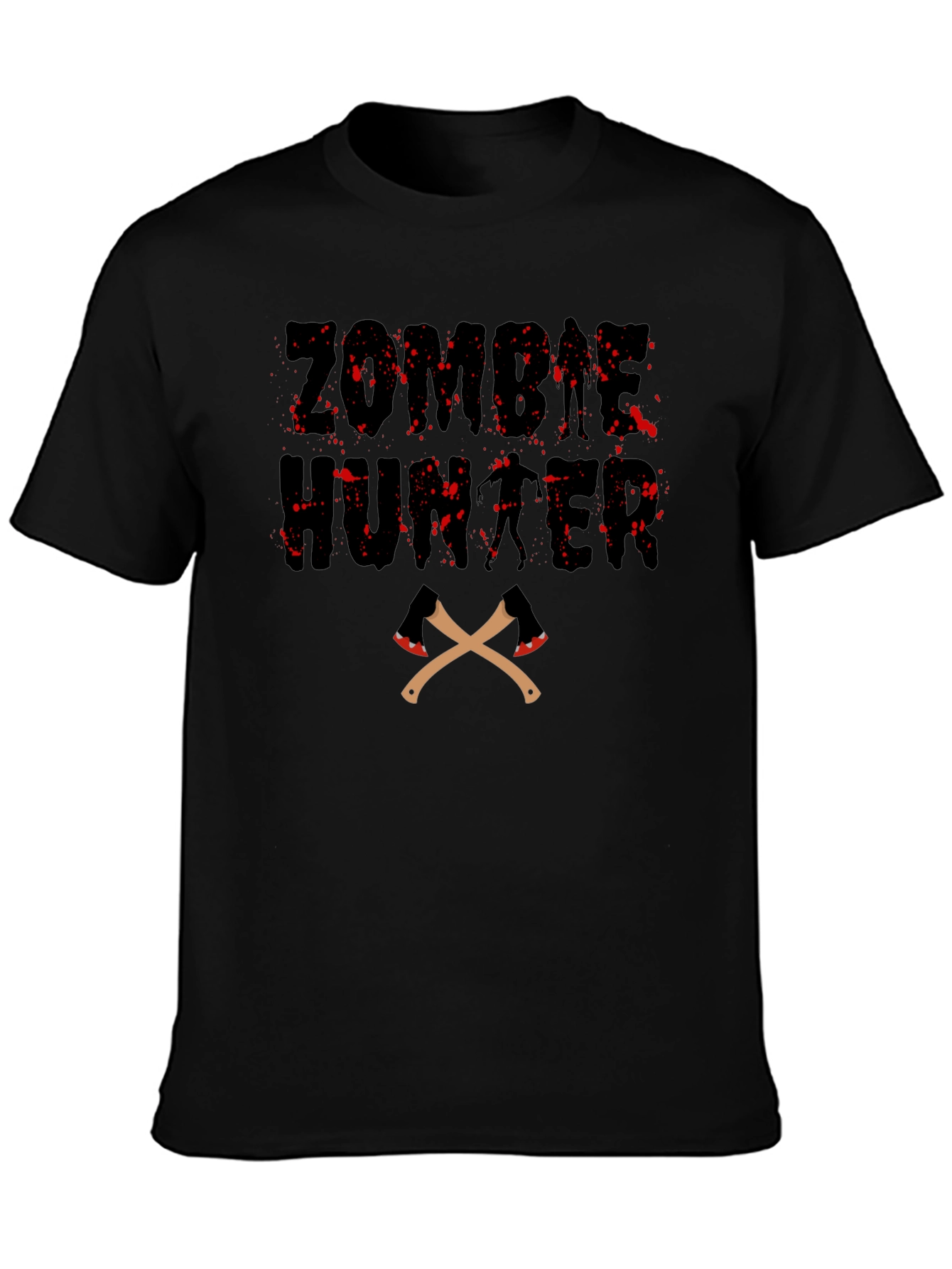 Zombie Hunter T-Shirt - Black Graphic Tee