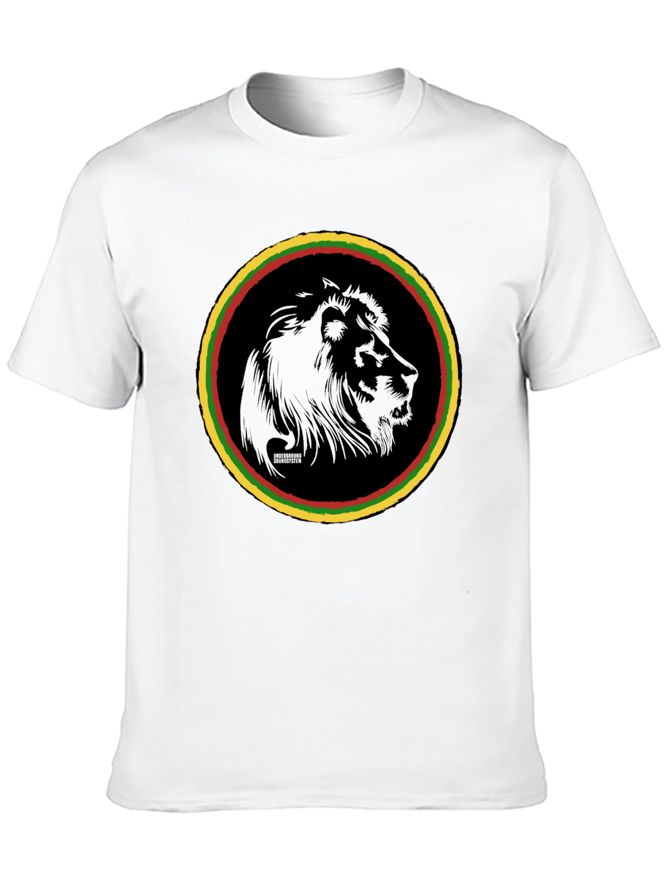 Rasta Lion Graphic Tee - Black