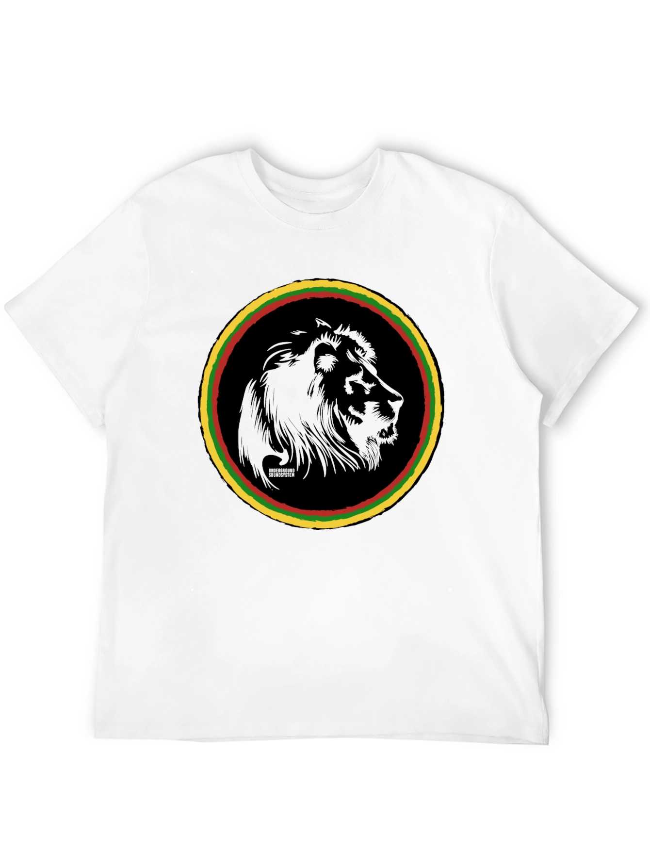 Rasta Lion Graphic Tee - Black