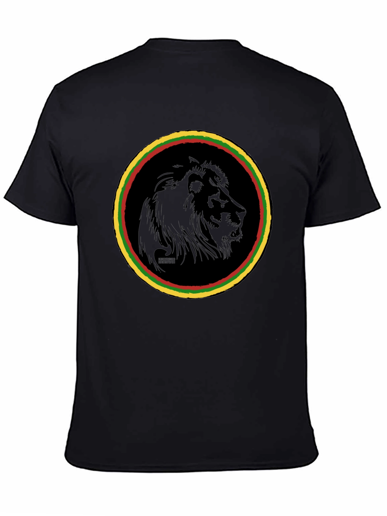 Rasta Lion Graphic Tee - Black