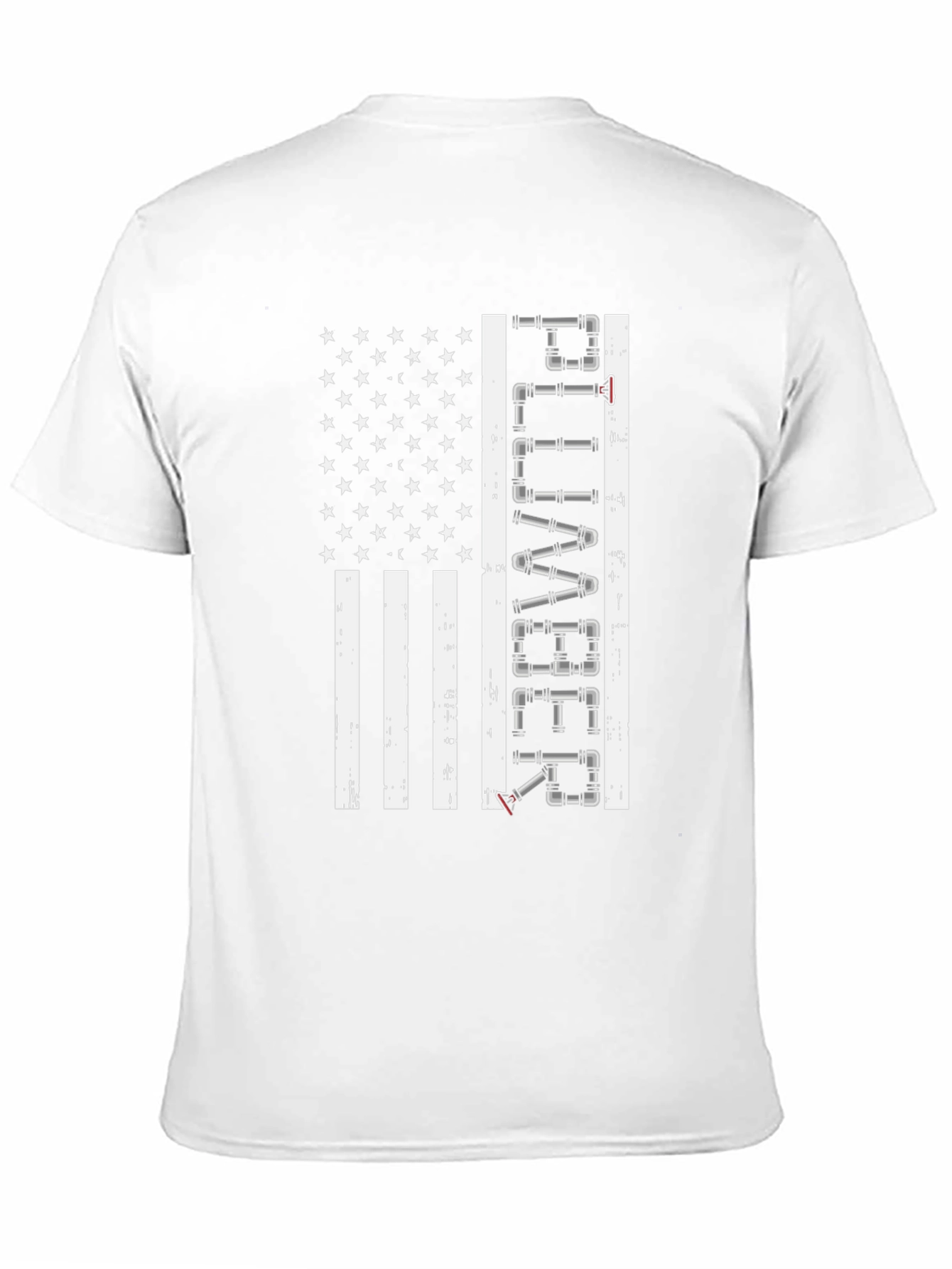 Plumber American Flag Graphic Tee