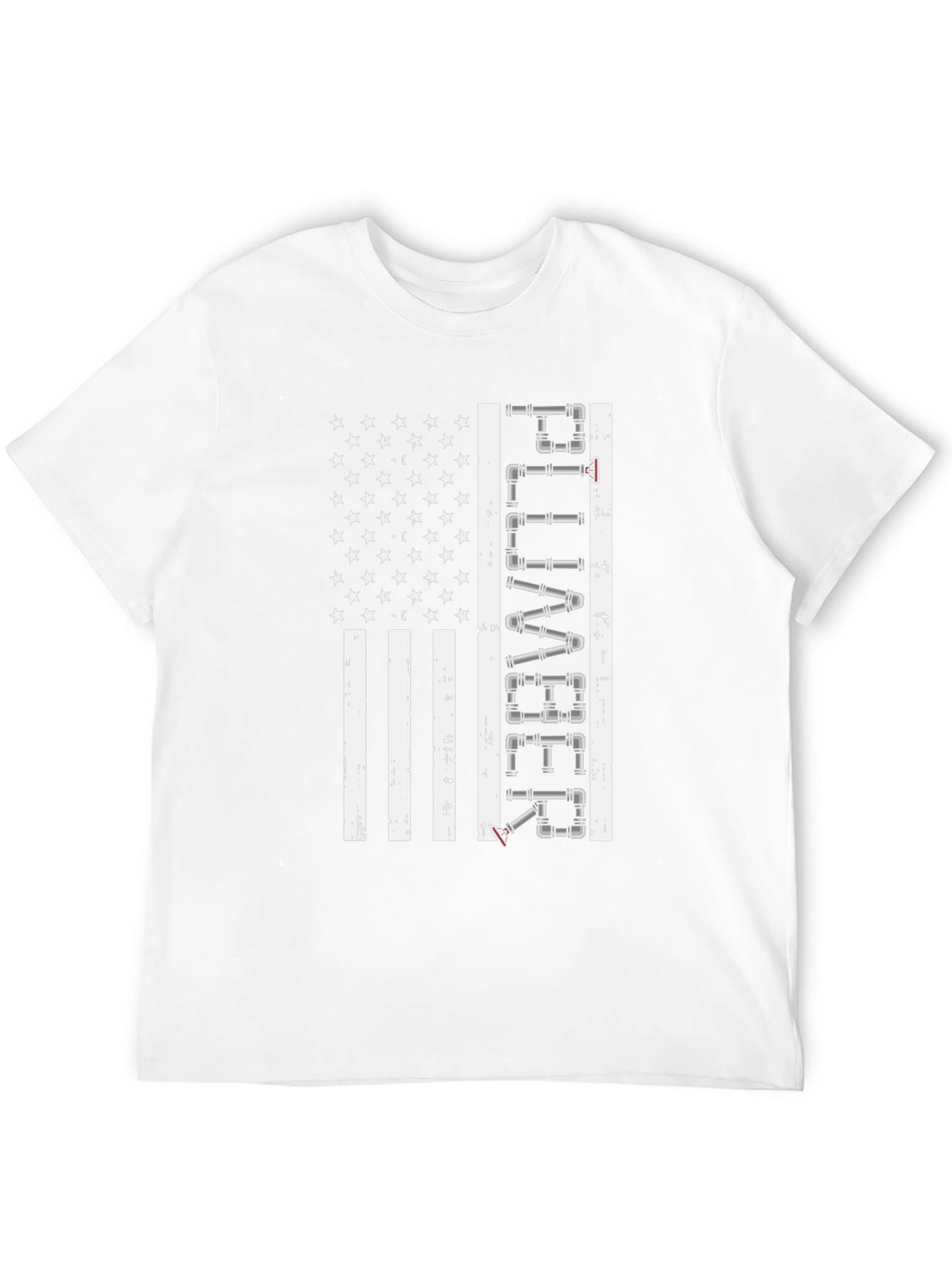 Plumber American Flag Graphic Tee