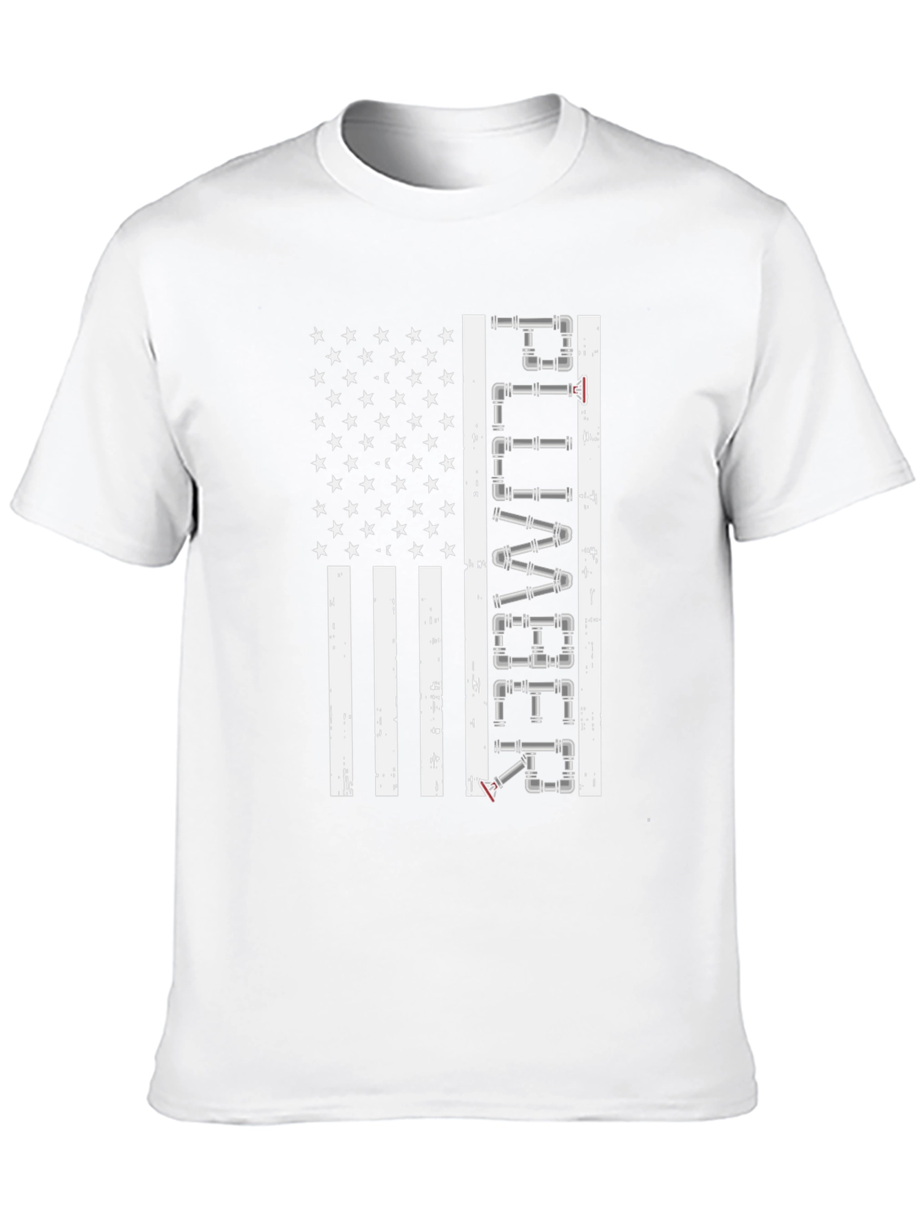 Plumber American Flag Graphic Tee