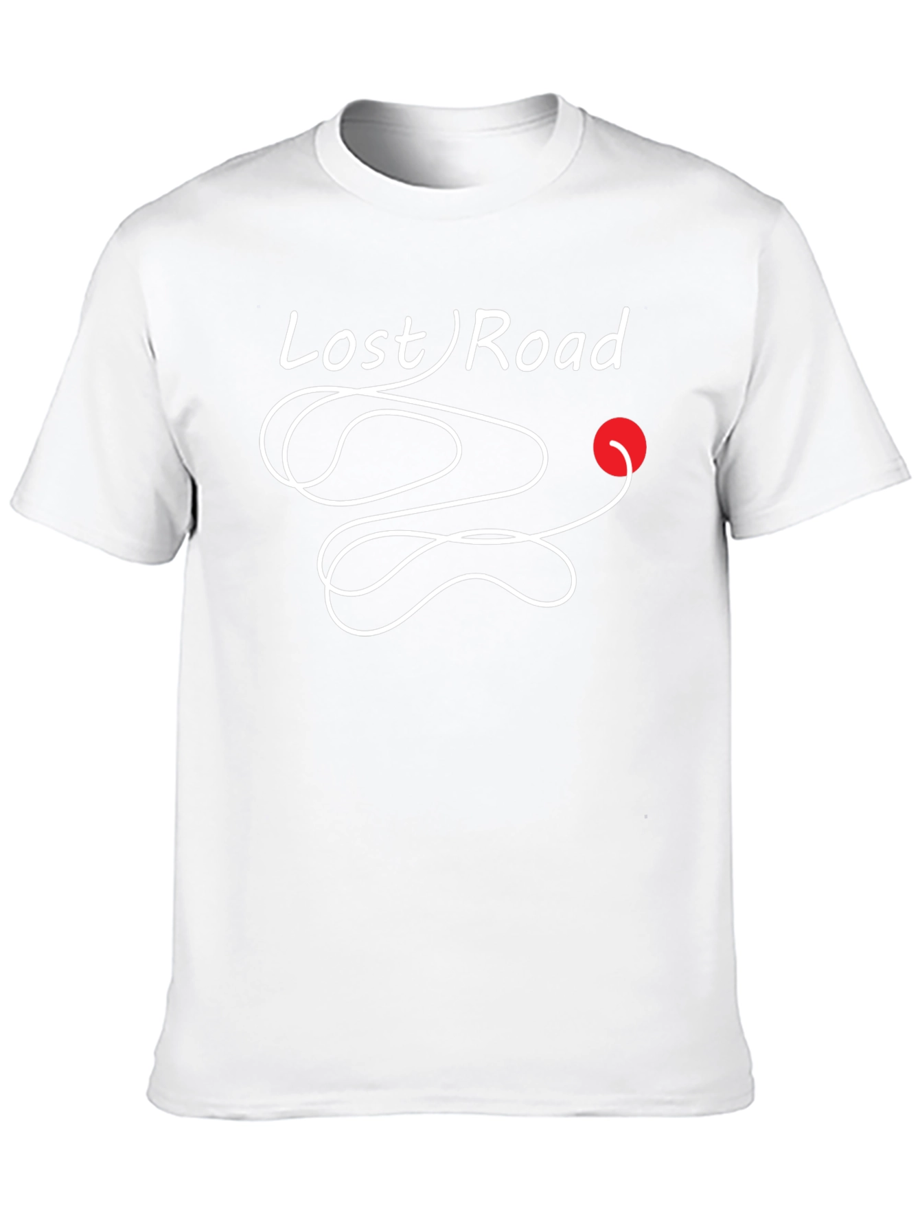Lost Road Graphic Tee - Black Cotton T-Shirt