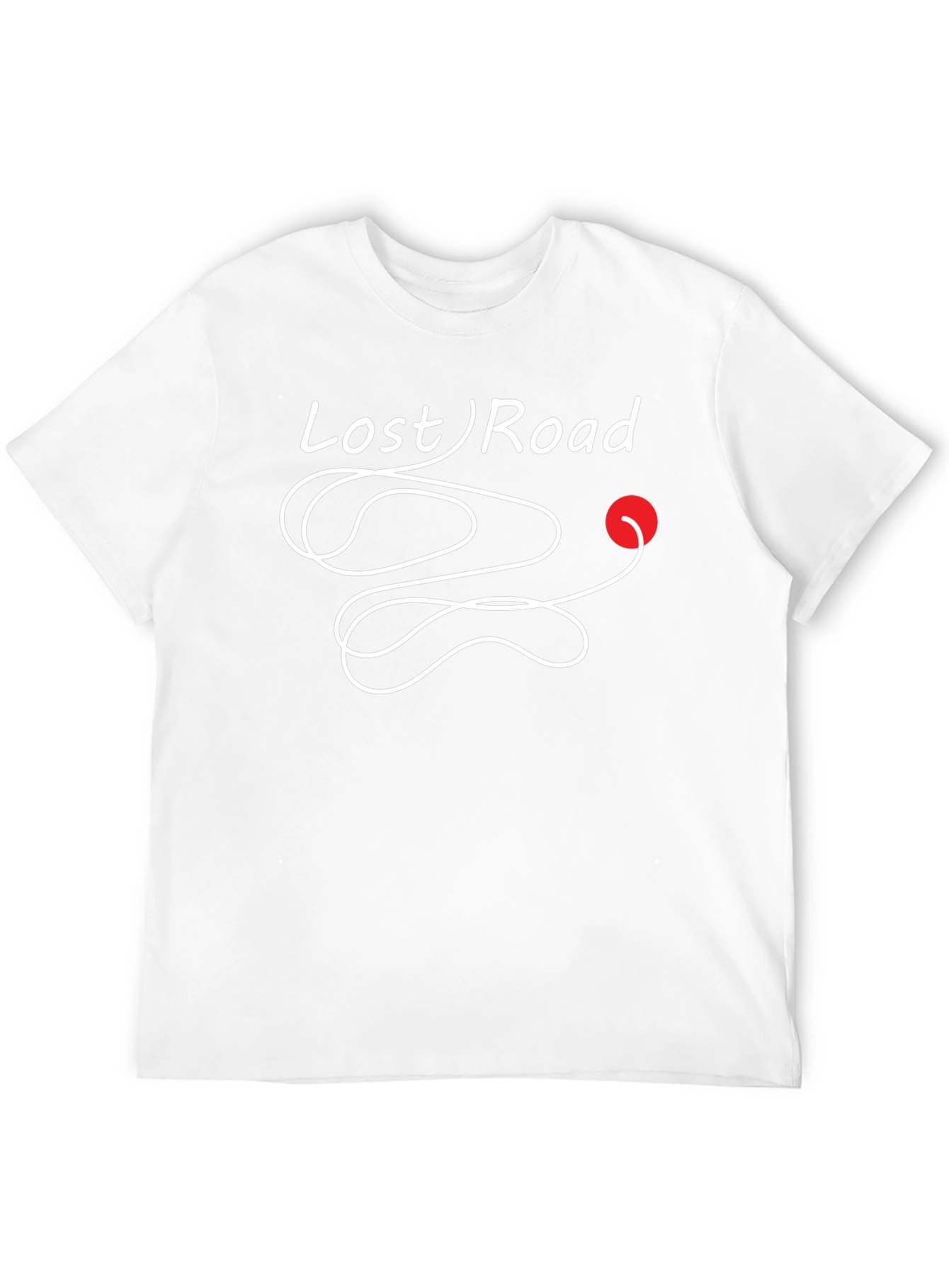 Lost Road Graphic Tee - Black Cotton T-Shirt
