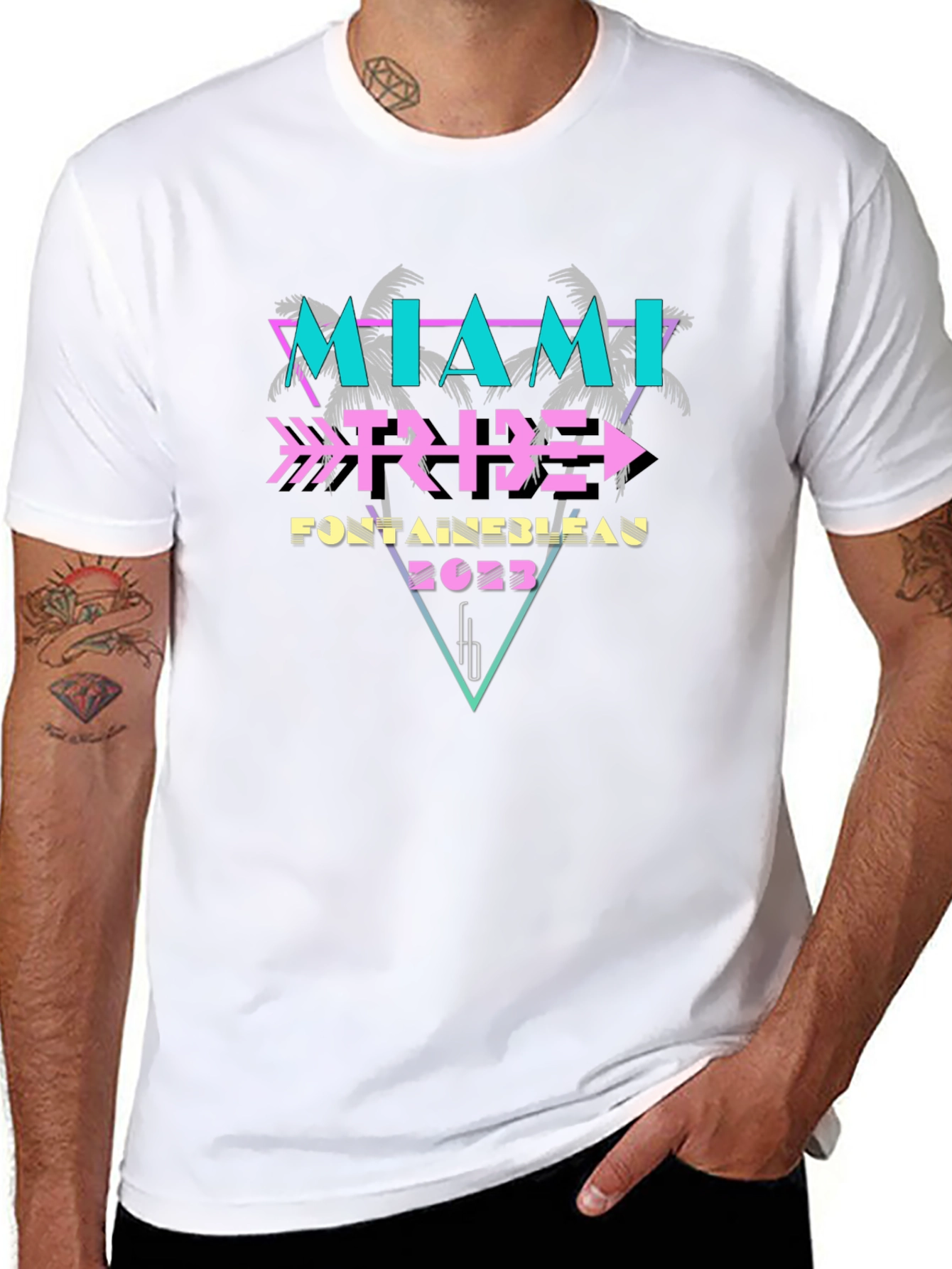 Miami Tribe Fontainebleau 2023 Black T-Shirt